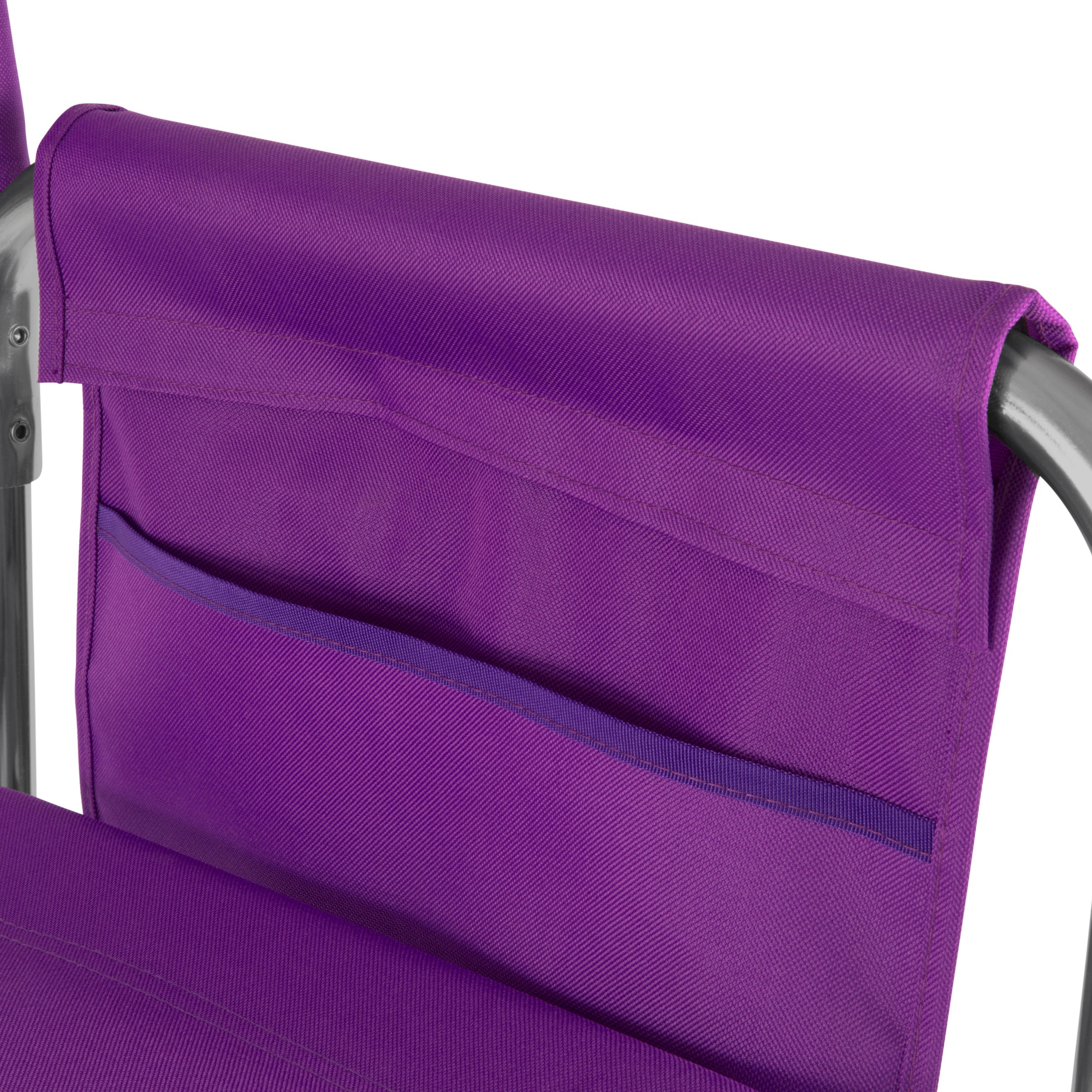 Purple Sports Chair With Side Table