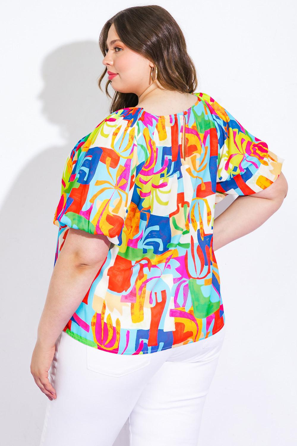 Graceful Beauty Woven Top | Includes Plus Size