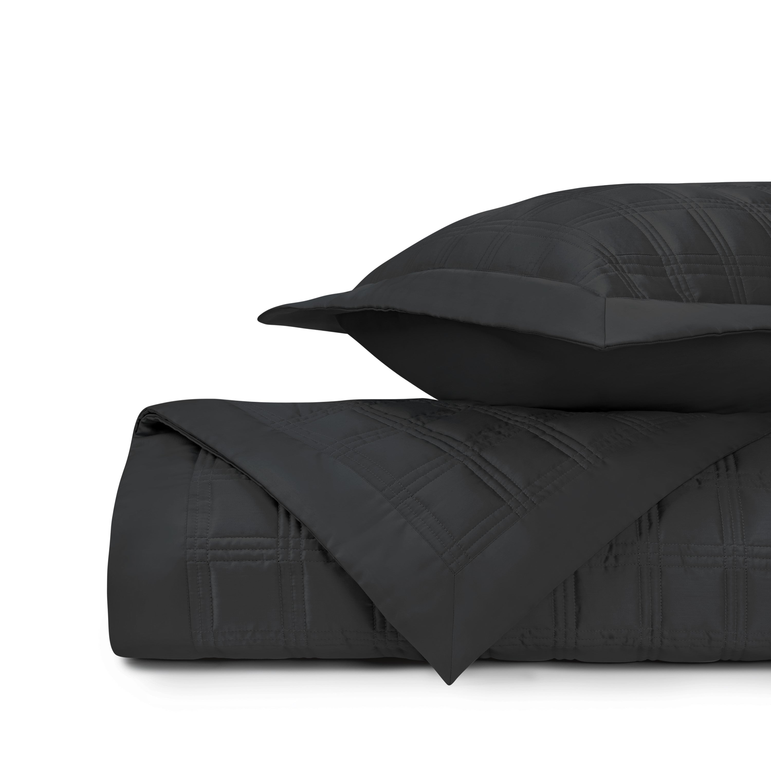 Block Quilted Coverlet (euro) Set