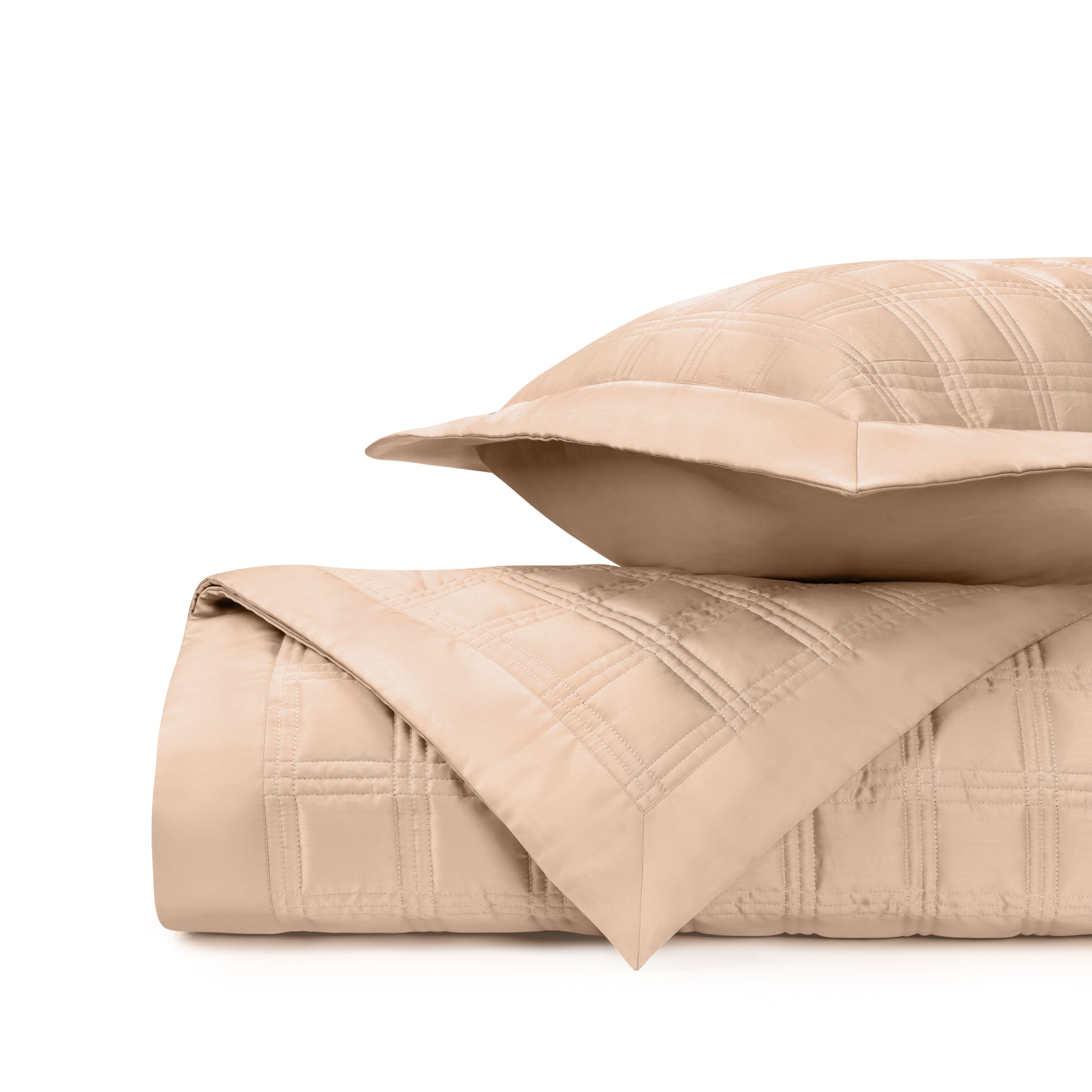 Block Quilted Coverlet Set