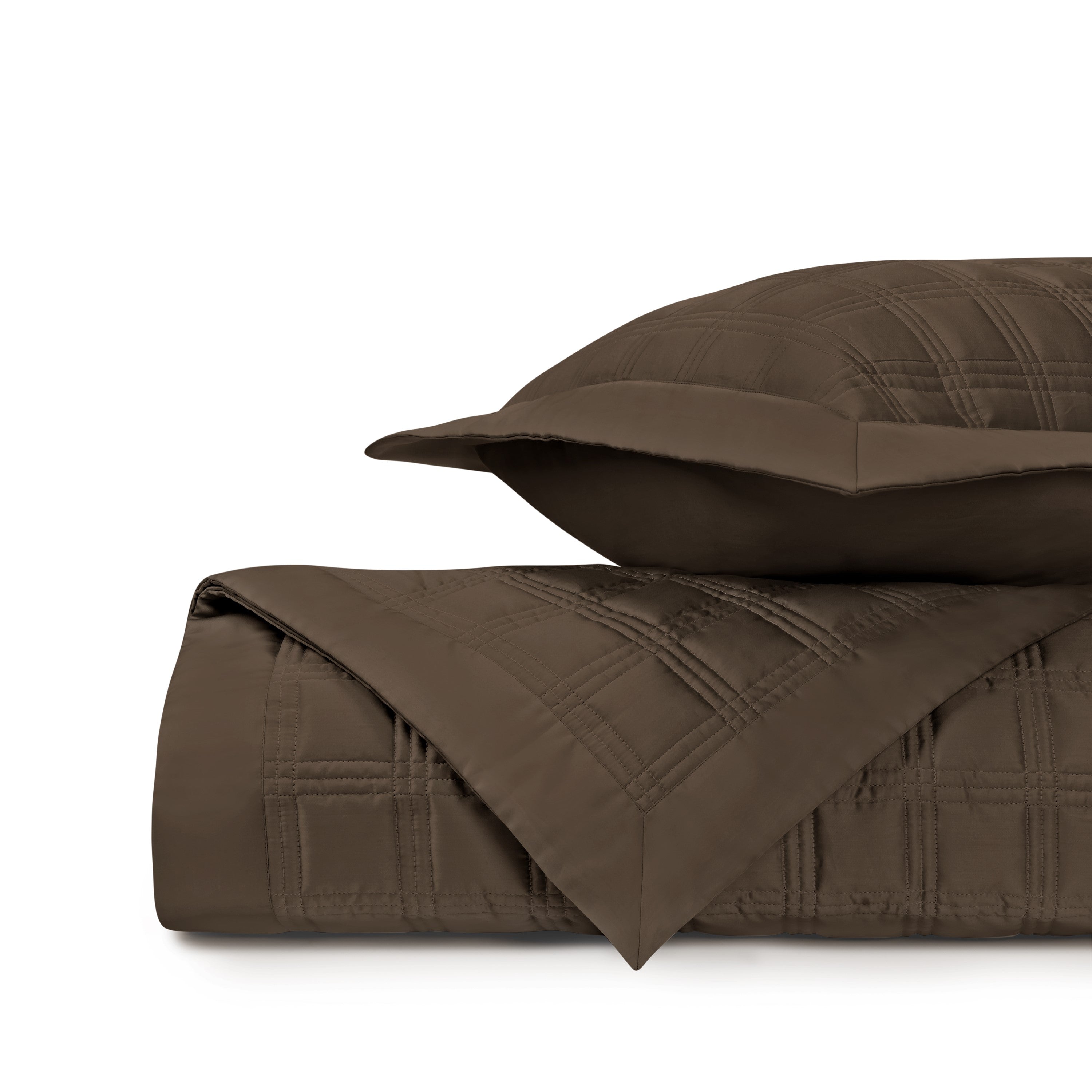 Block Quilted Coverlet (euro) Set