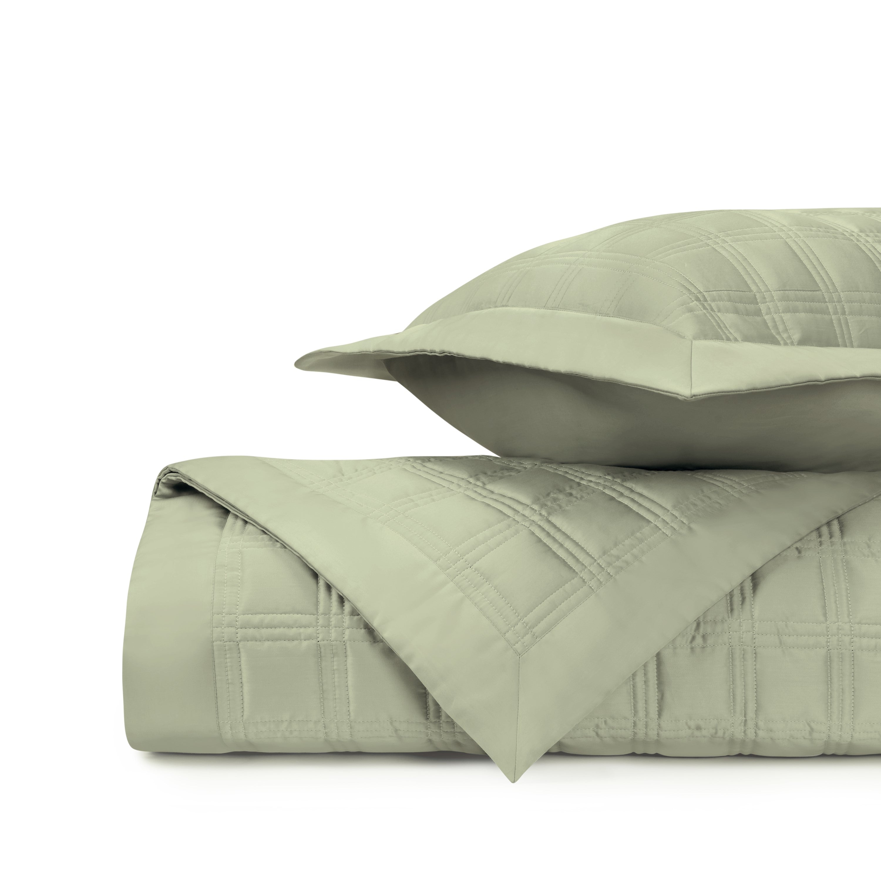 Block Quilted Coverlet (euro) Set