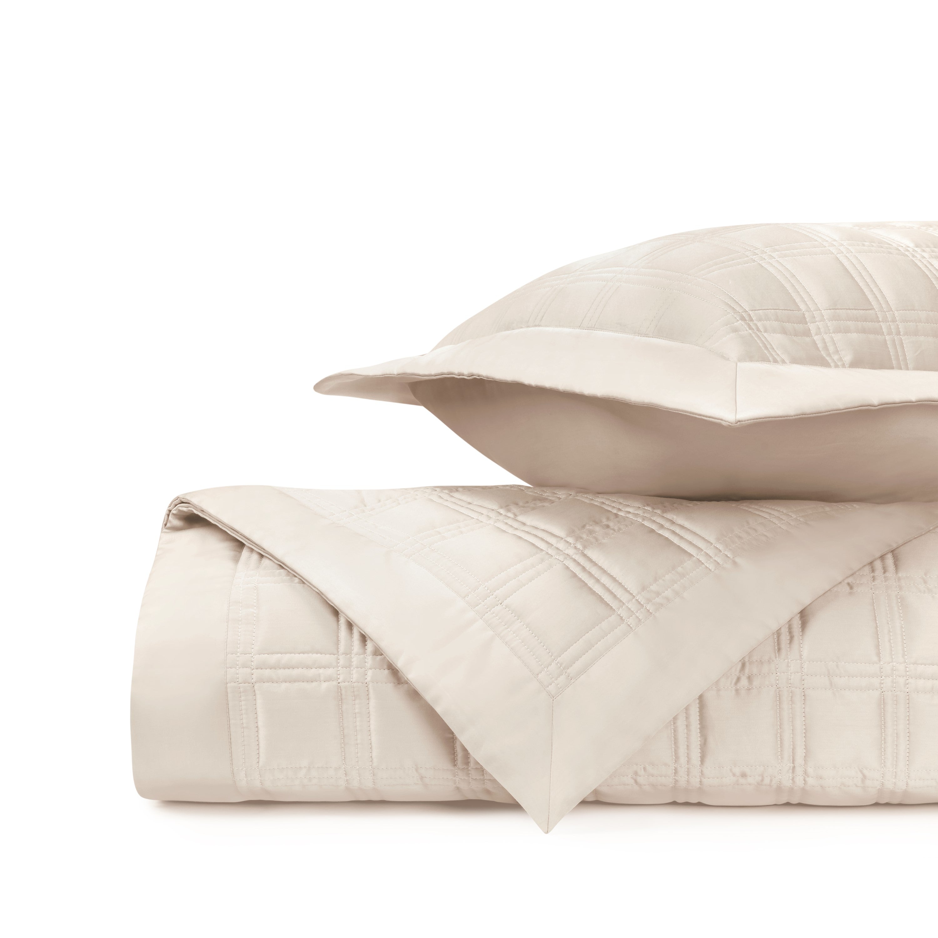 Block Quilted Coverlet Set