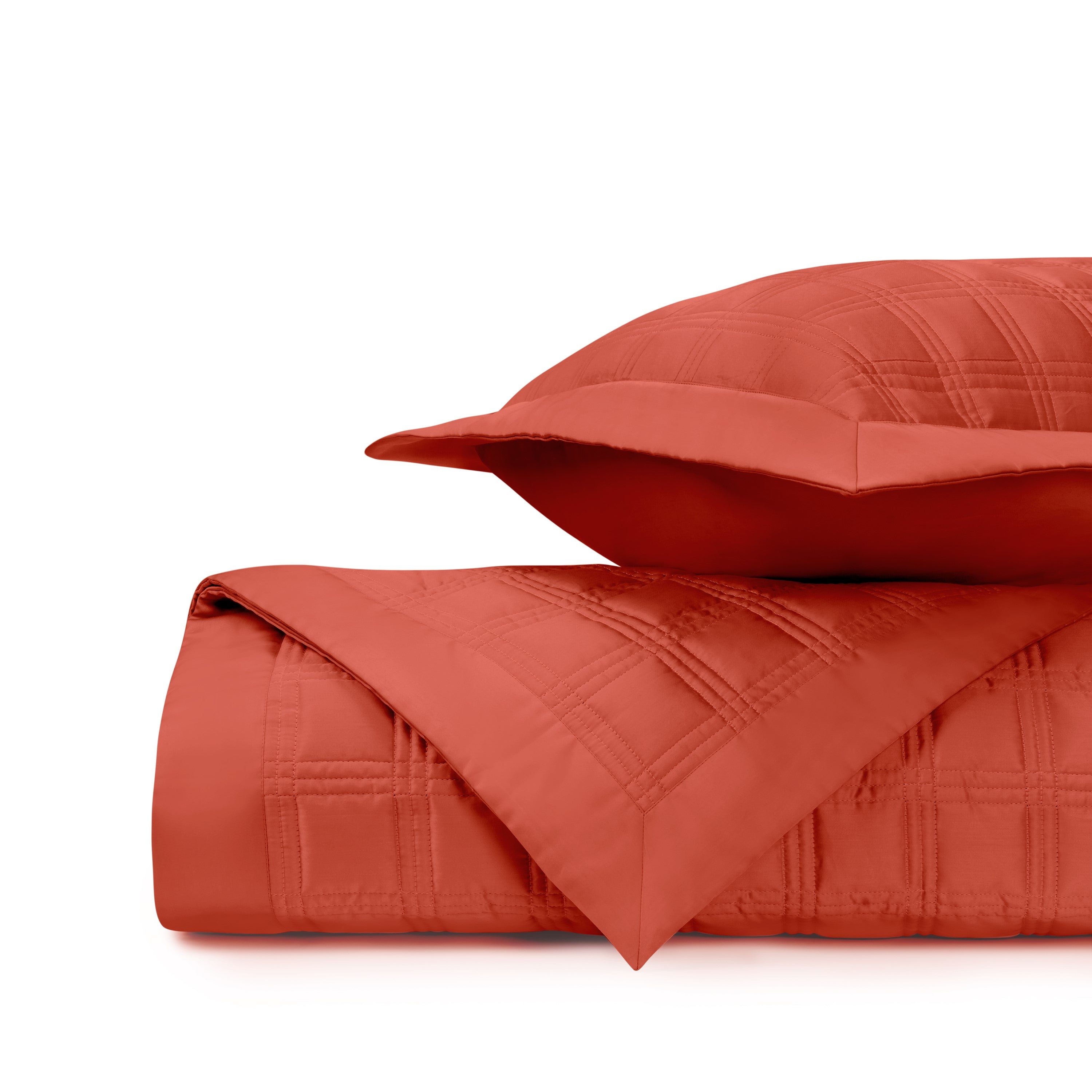 Block Quilted Coverlet Set