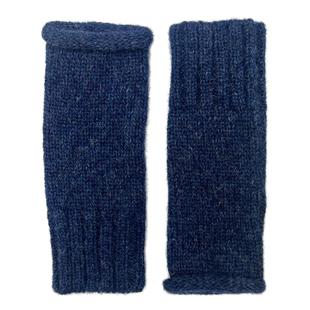 Navy Essential Knit Alpaca Gloves