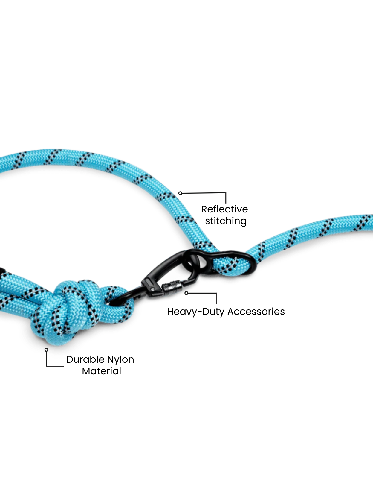 Aqua Blue Runners Hands-free Dog Leash