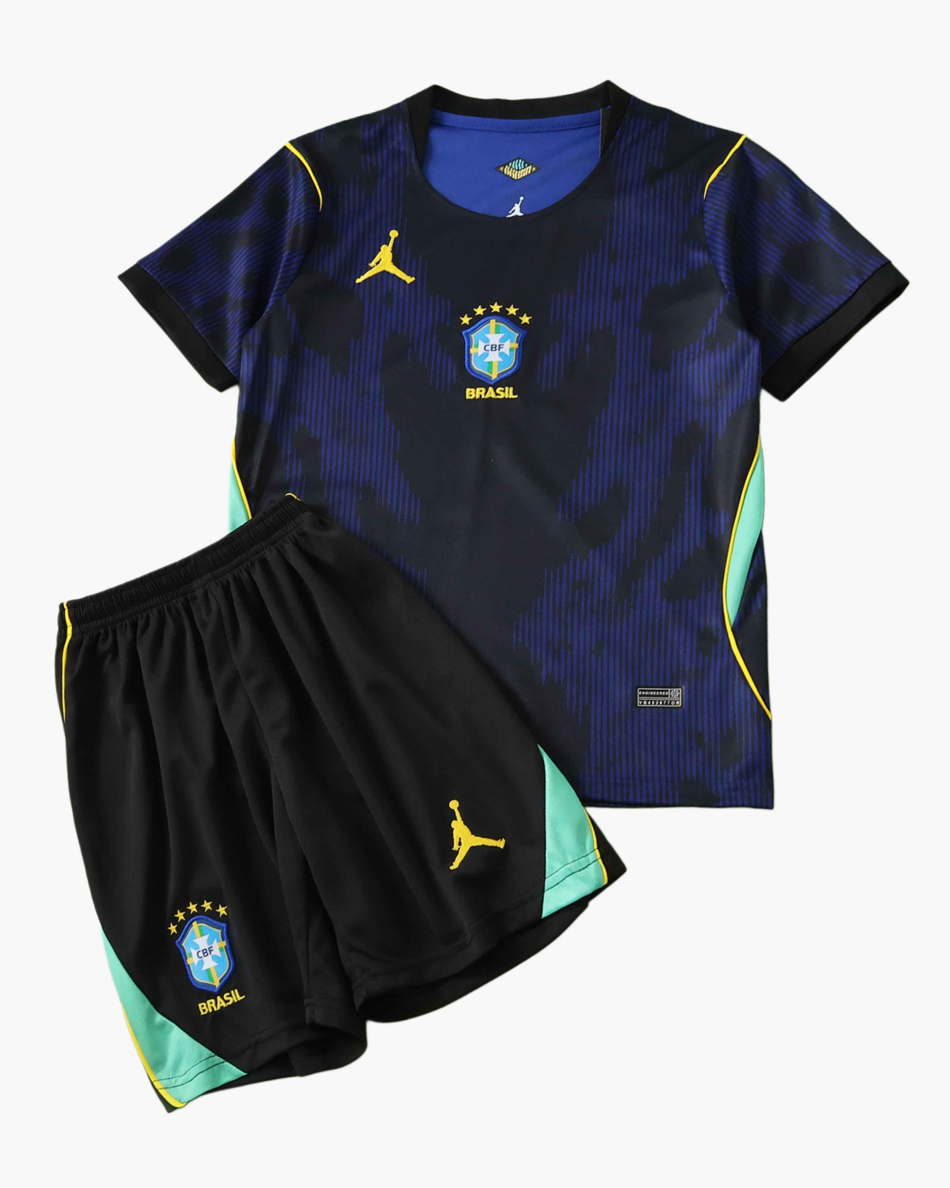 Brazil Away 2026 World Cup Kids Edition Jersey & Shorts