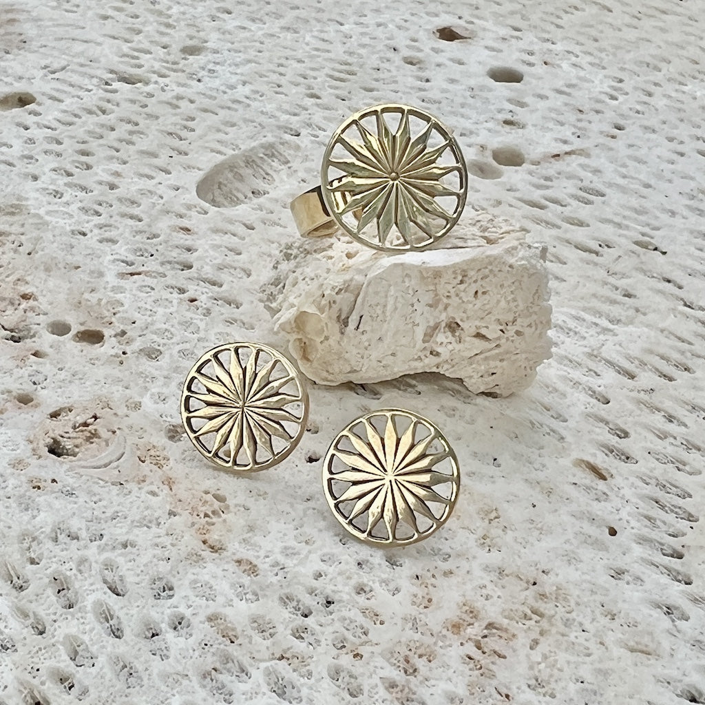 Cambodian Sunshine Stud Earrings