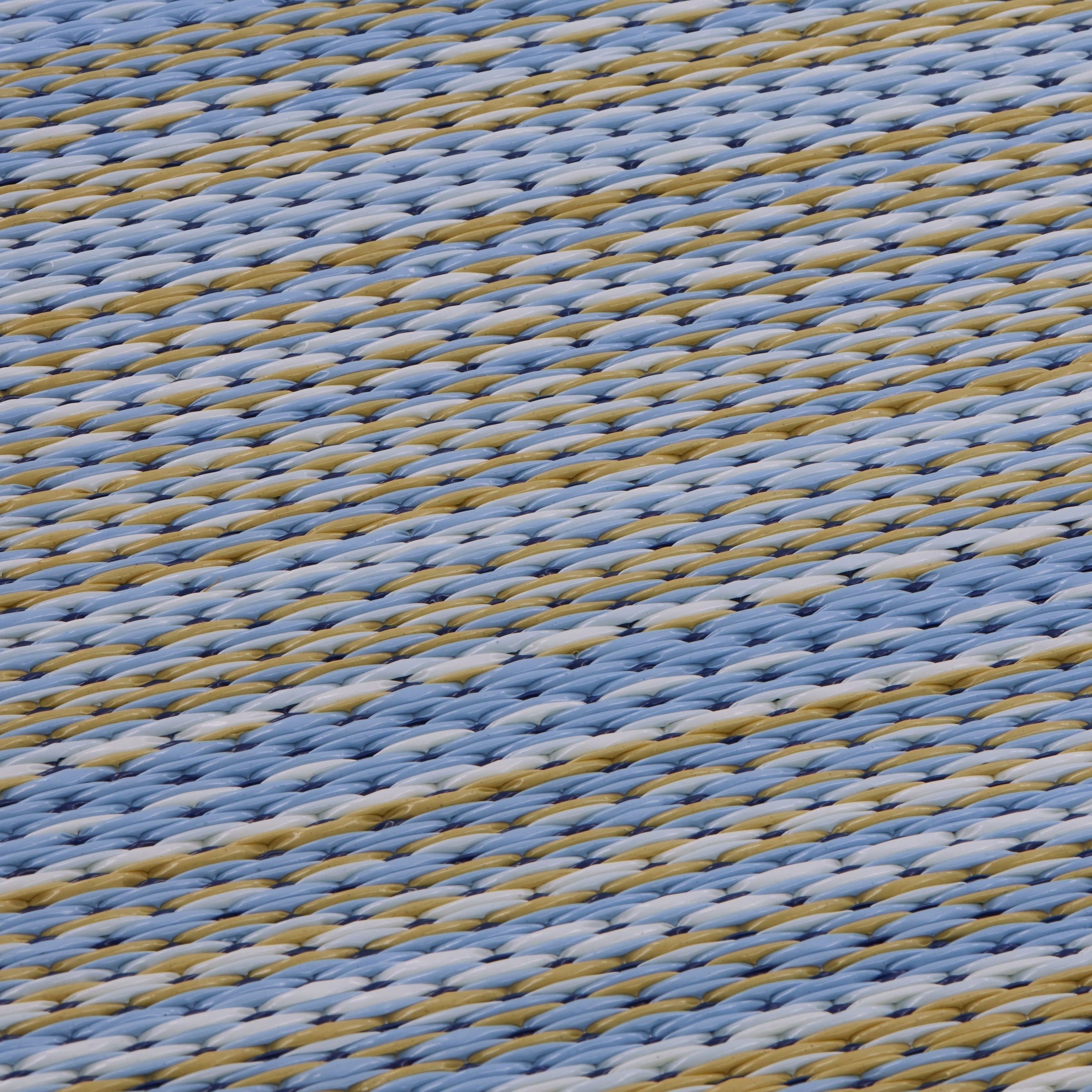 Cancun Shadow - Blue Outdoor Rug For Patio