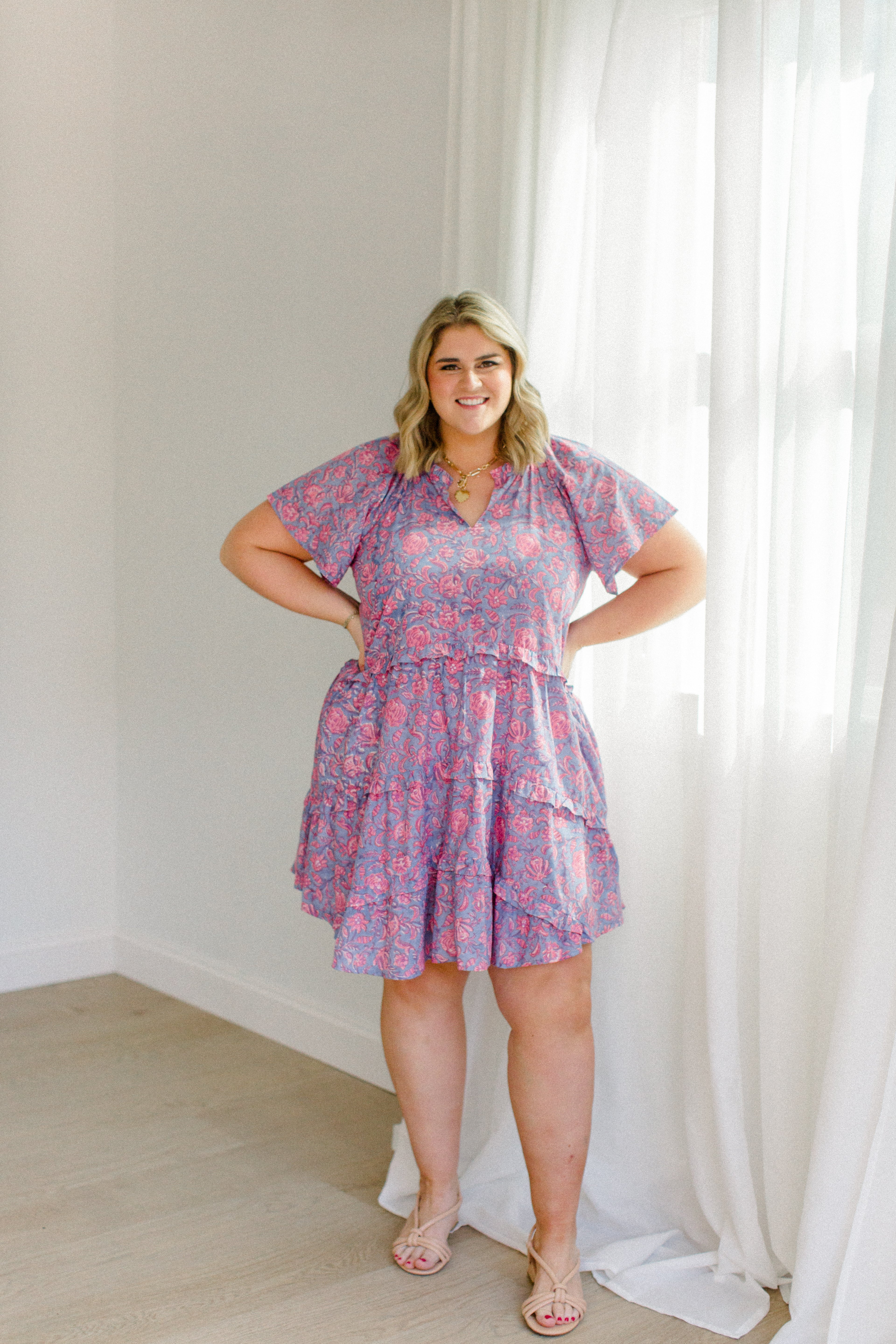 The Kathleen Dress In Orchid Rose - Final Sale