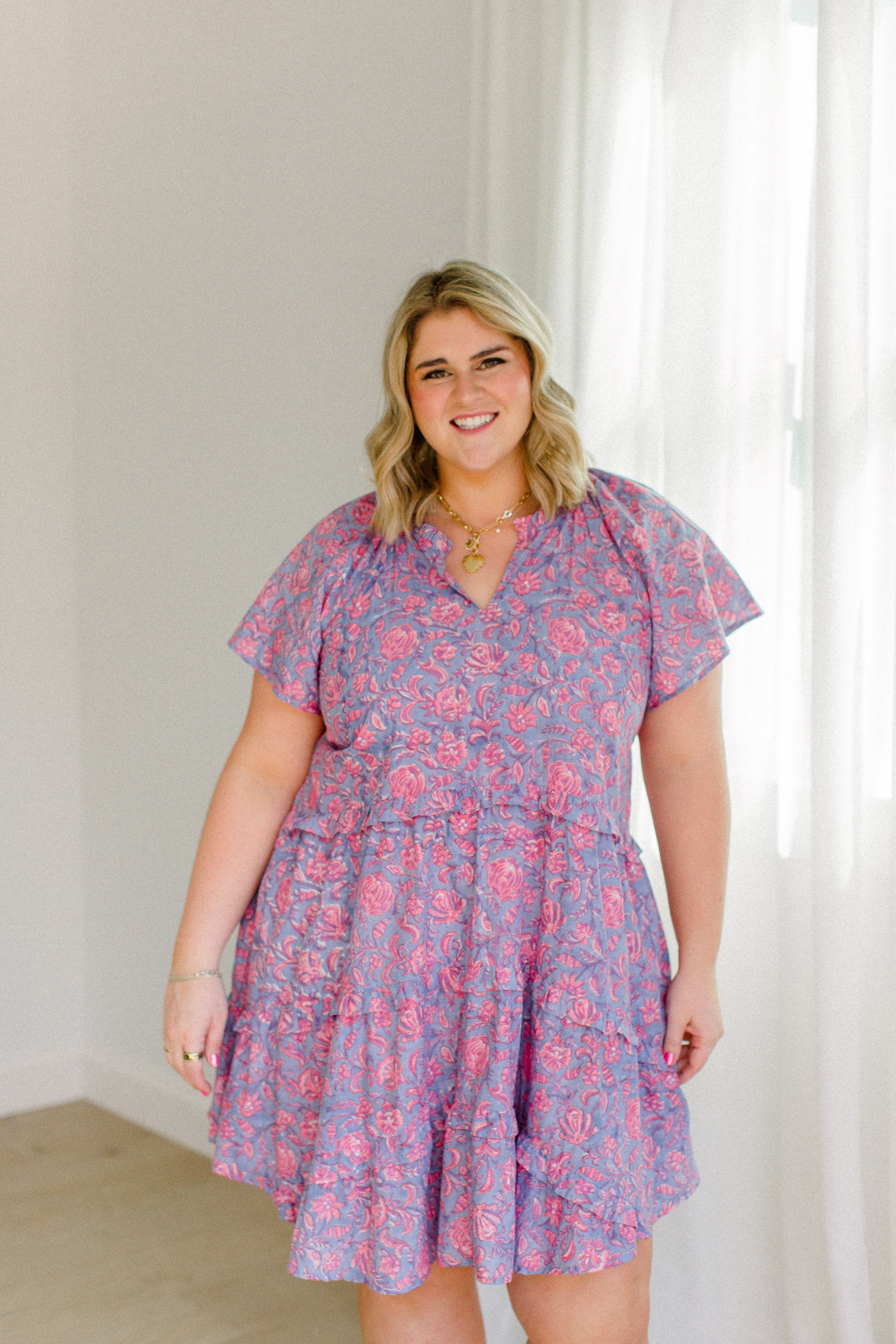 The Kathleen Dress In Orchid Rose - Final Sale