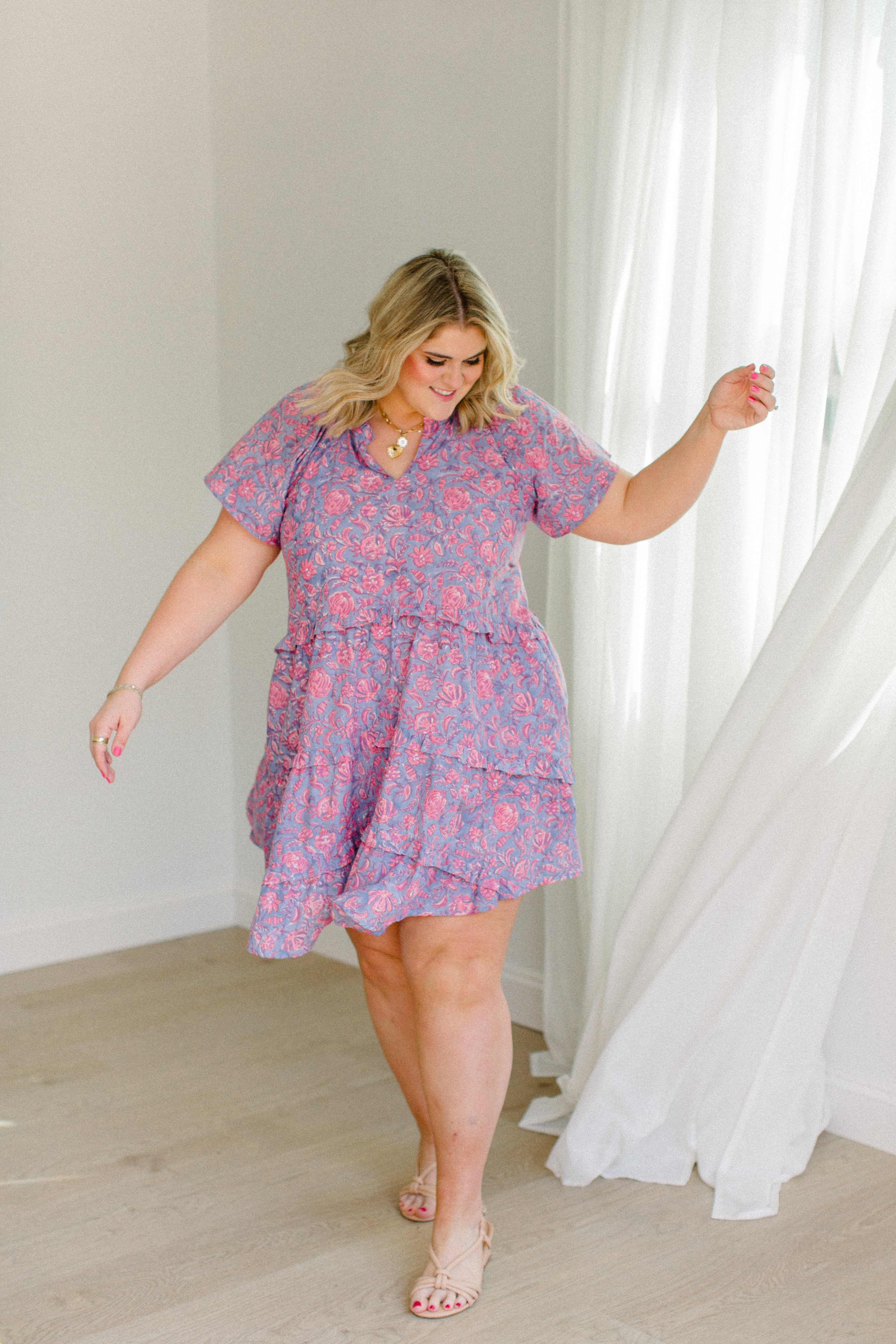 The Kathleen Dress In Orchid Rose - Final Sale