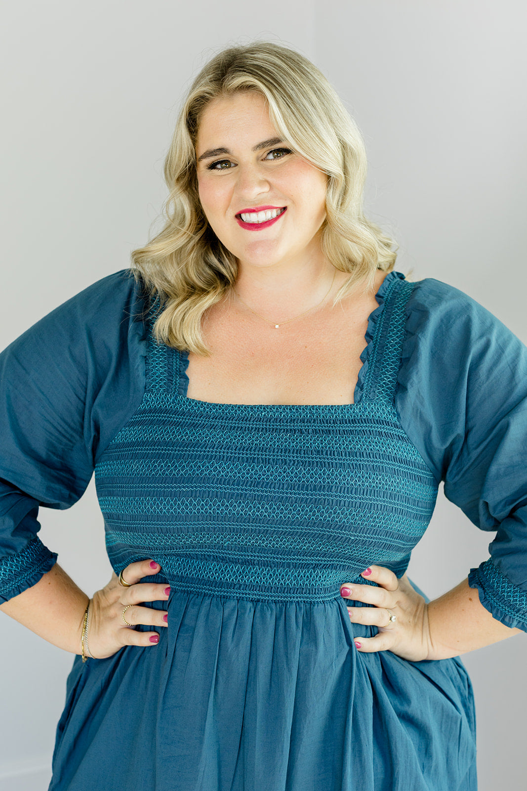 The Jenna Dress In Teal | Includes Plus Size