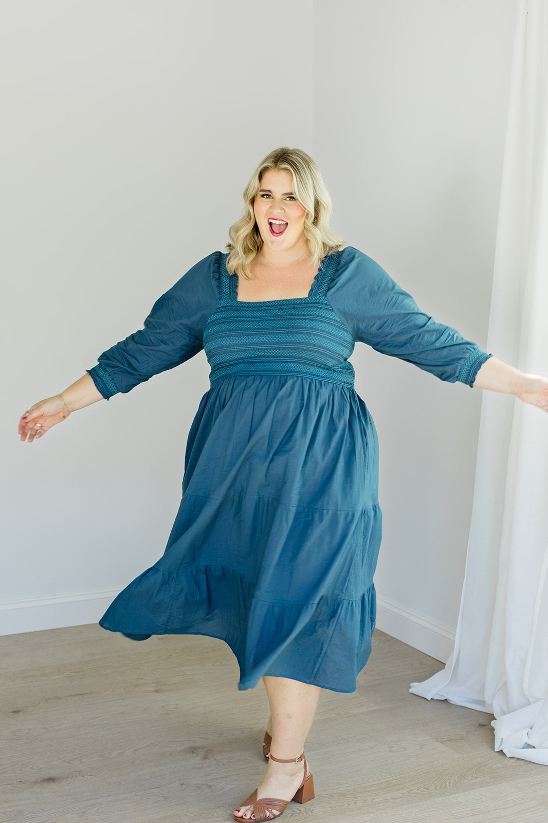 The Jenna Dress In Teal | Includes Plus Size