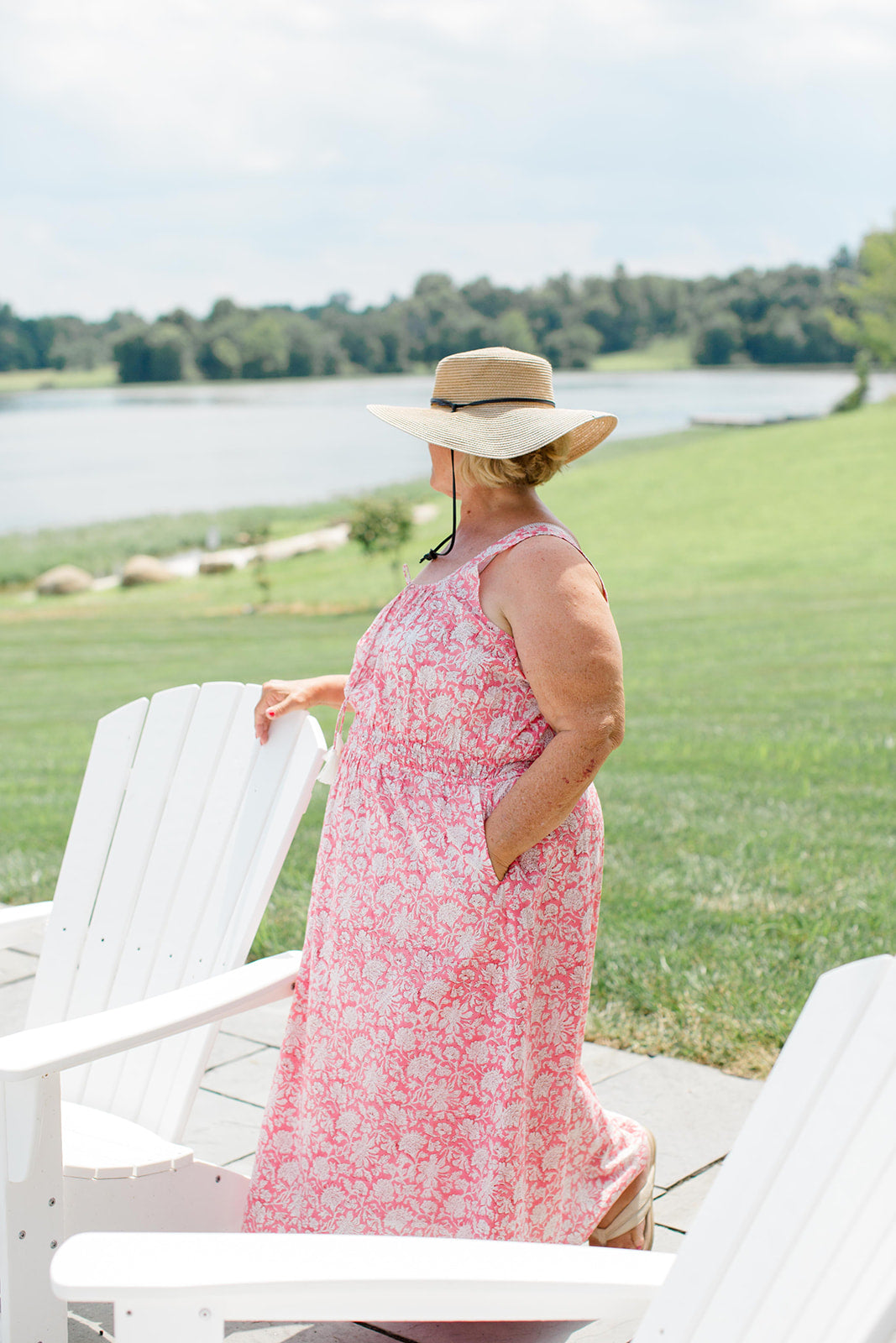 The Kiley Tank Dress In Watermelon Sorbet | Includes Plus Size