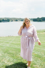 The Christine Shirt Dress In Lavender Taffy | Includes Plus Size