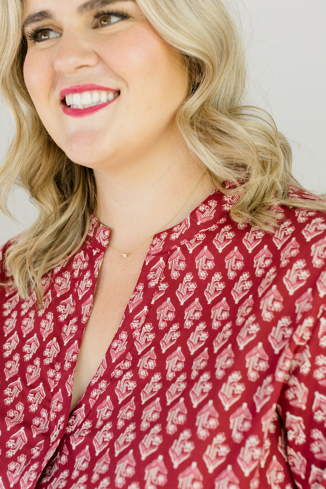 The Francesca Midi Dress In Spiced Merlot | Includes Plus Size