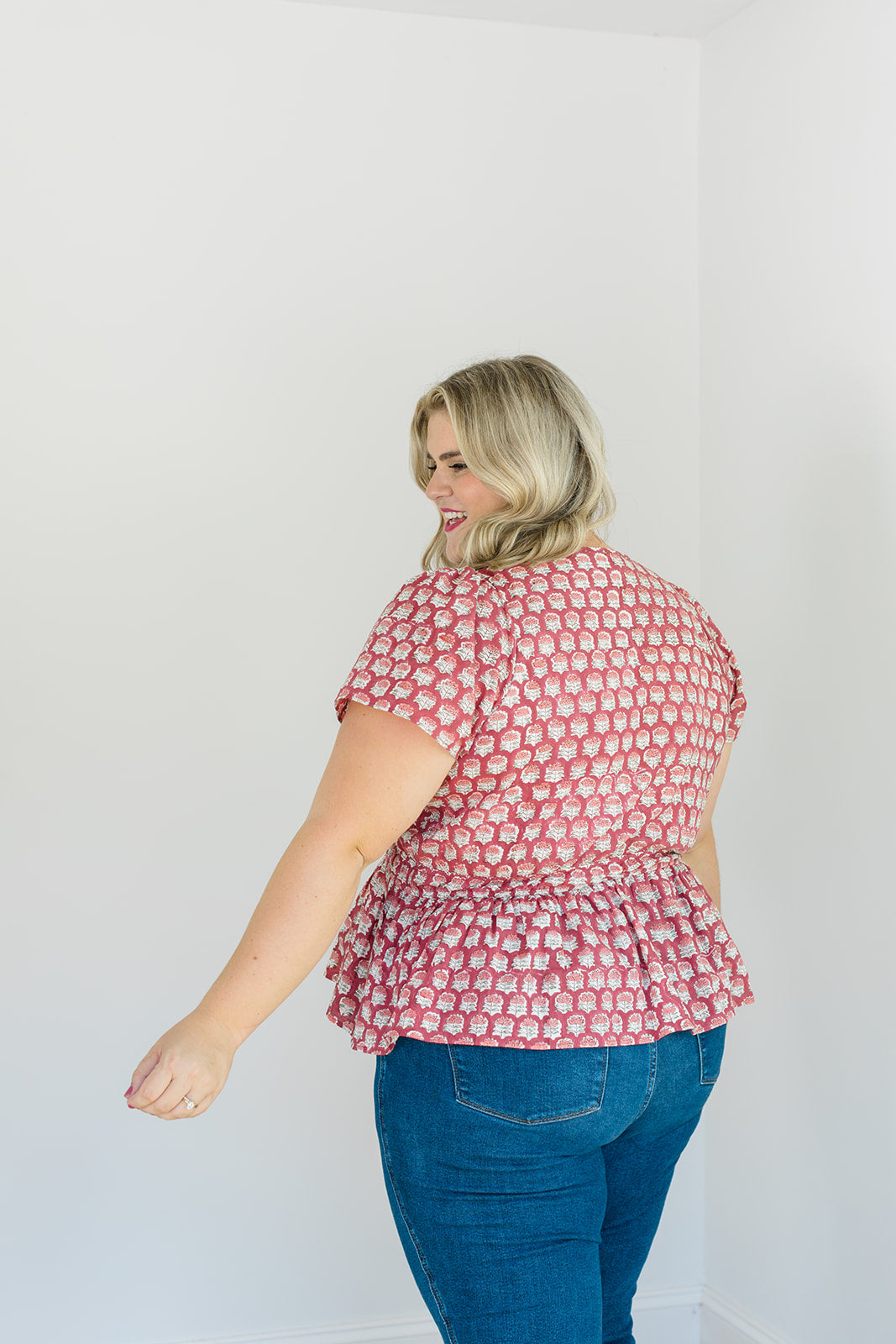 The Judy Top In Crimson Grove | Includes Plus Size