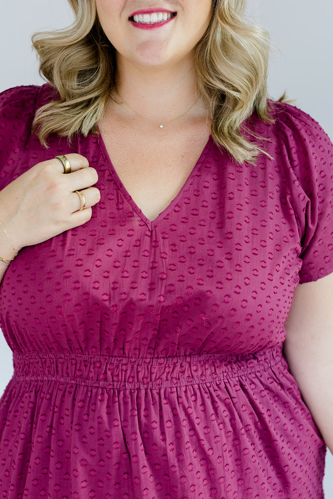 The Sarah Maxi Dress In Sugar Plum Dobby | Includes Plus Size