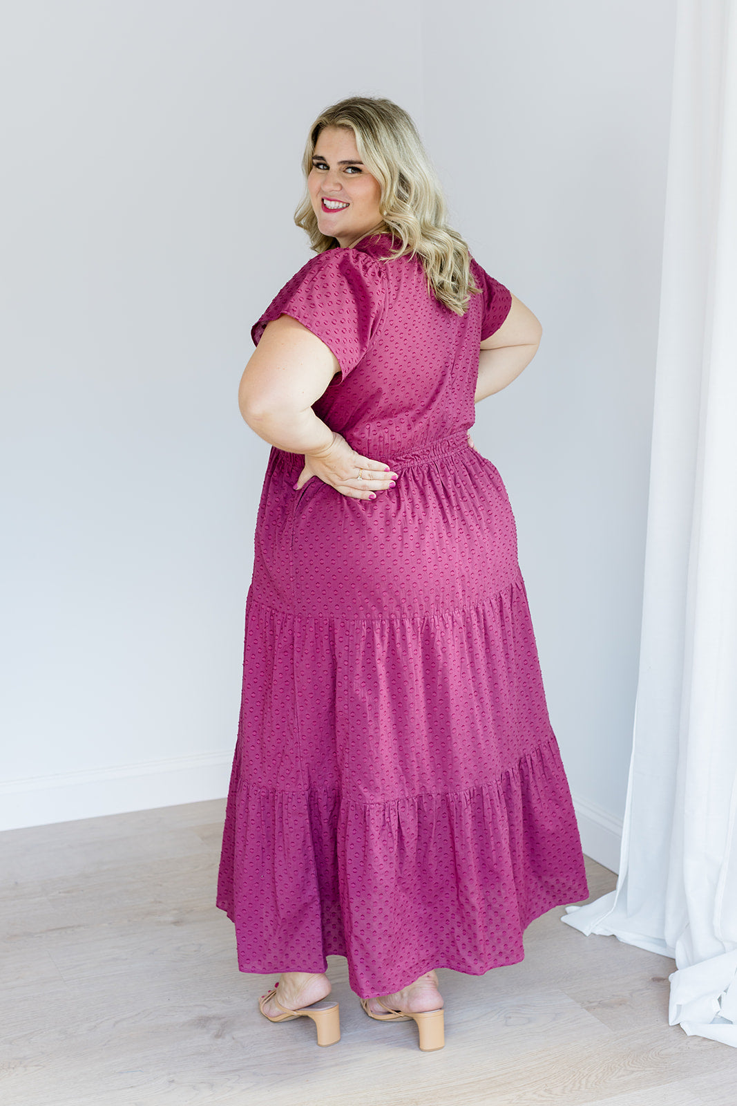 The Sarah Maxi Dress In Sugar Plum Dobby | Includes Plus Size