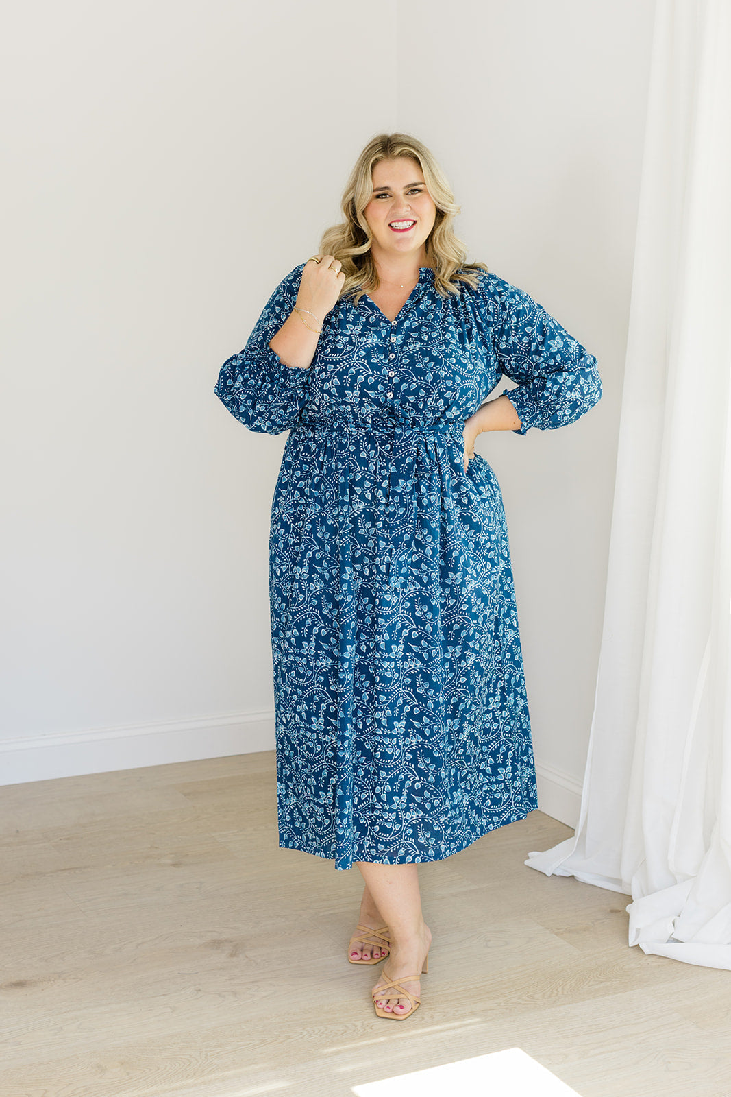 The Savana Midi Dress In Winter Blossom | Includes Plus Size