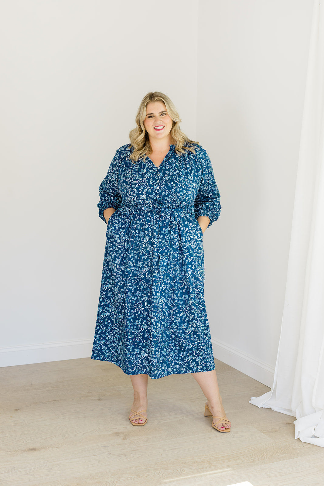 The Savana Midi Dress In Winter Blossom | Includes Plus Size