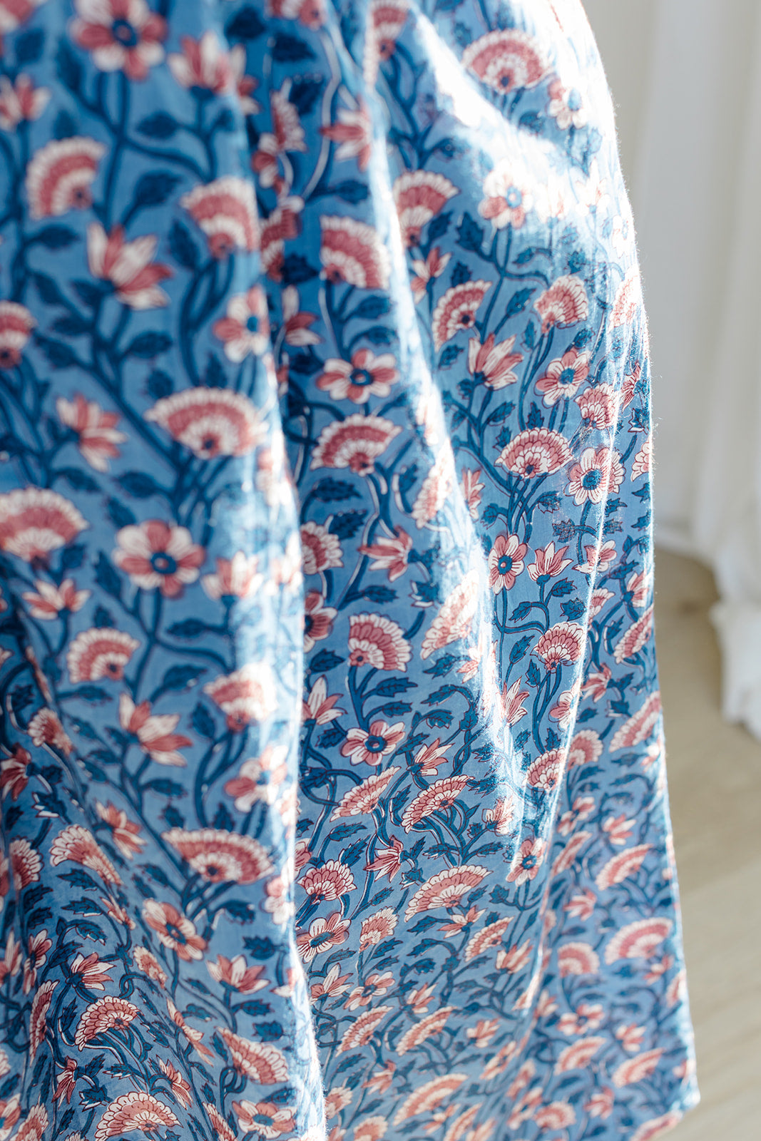 The Melissa Skirt In Indigo Bloom | Includes Plus Size