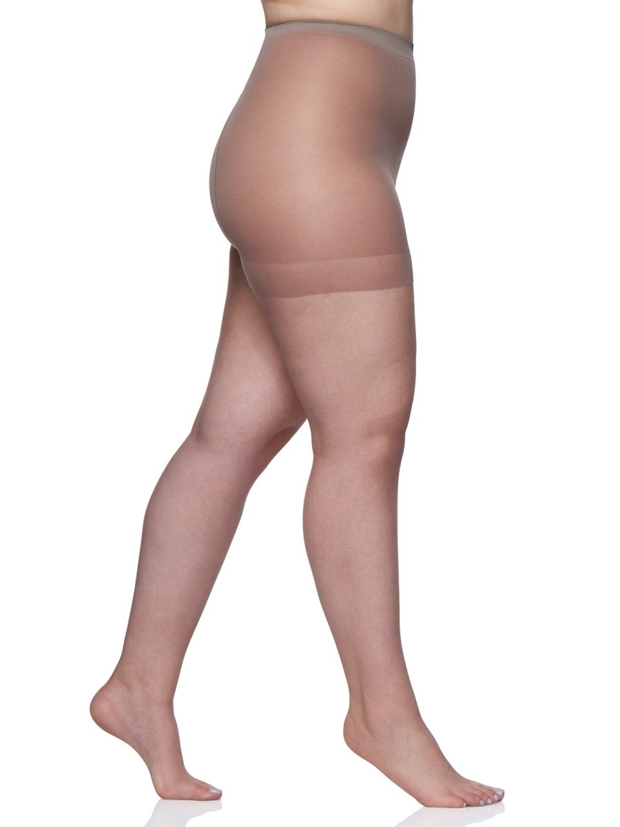 Queen Ultra Sheer Control Top Pantyhose With Sandalfoot Toe