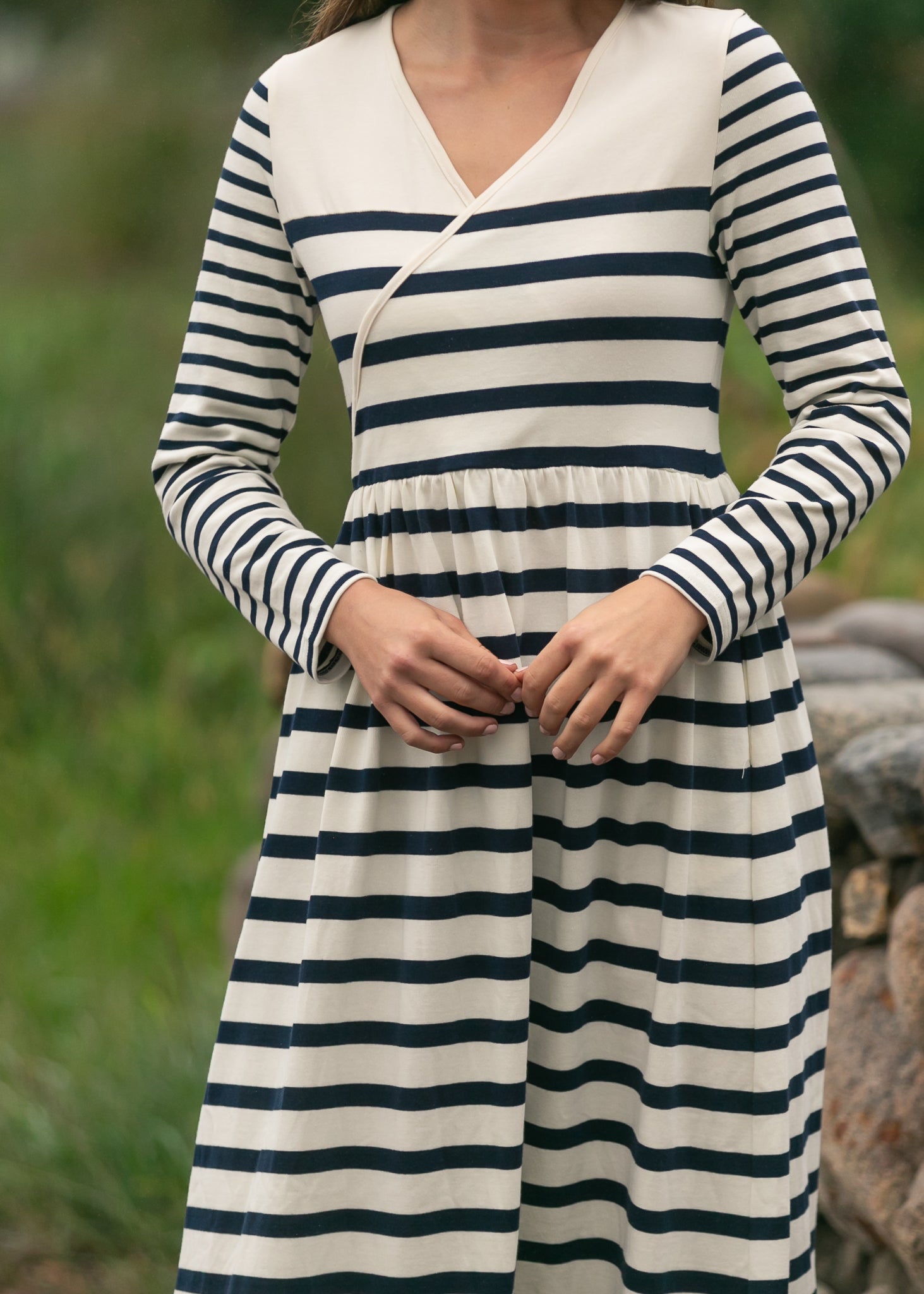 Celeste Striped Knit Maxi Dress