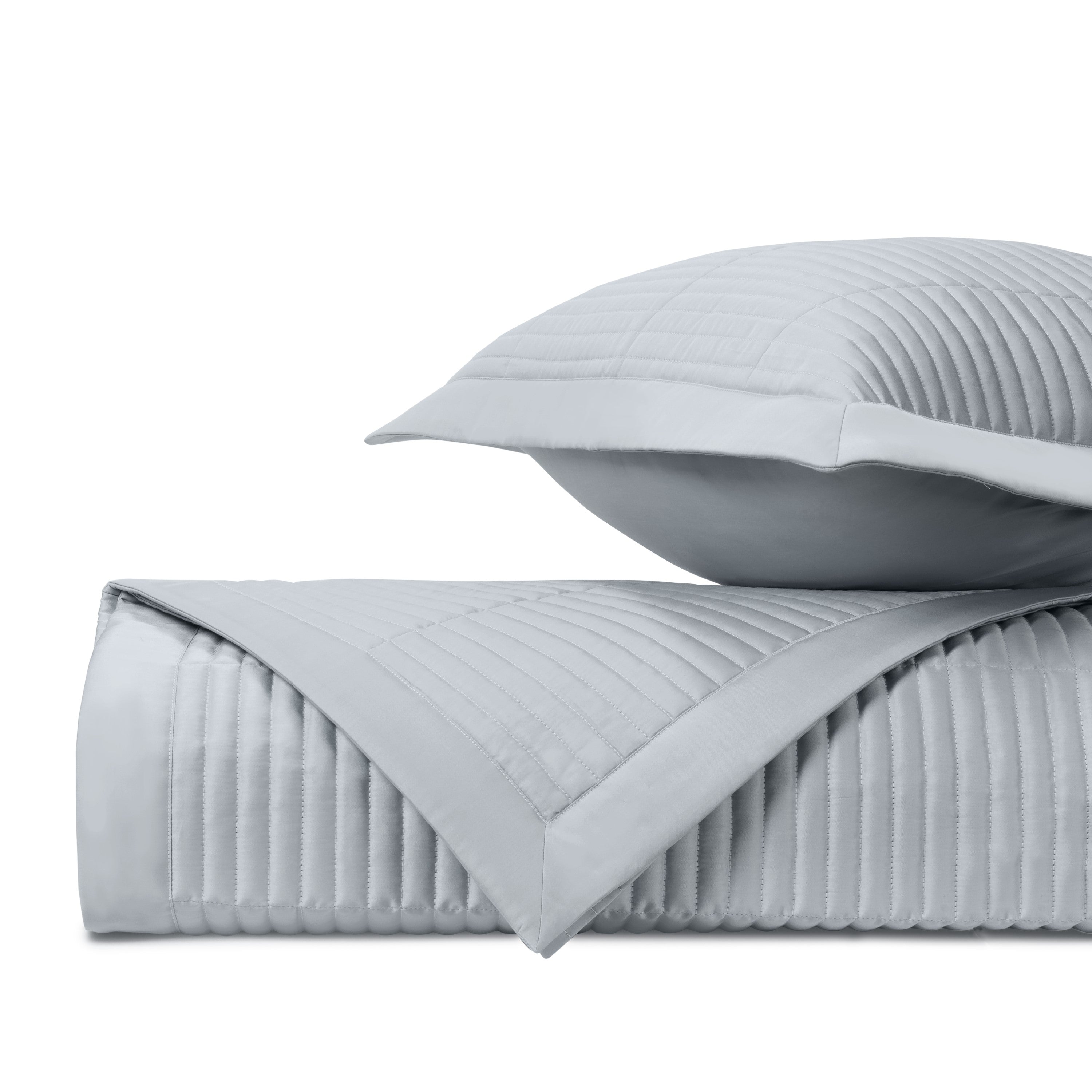 Channel Quilted Coverlet (euro) Set