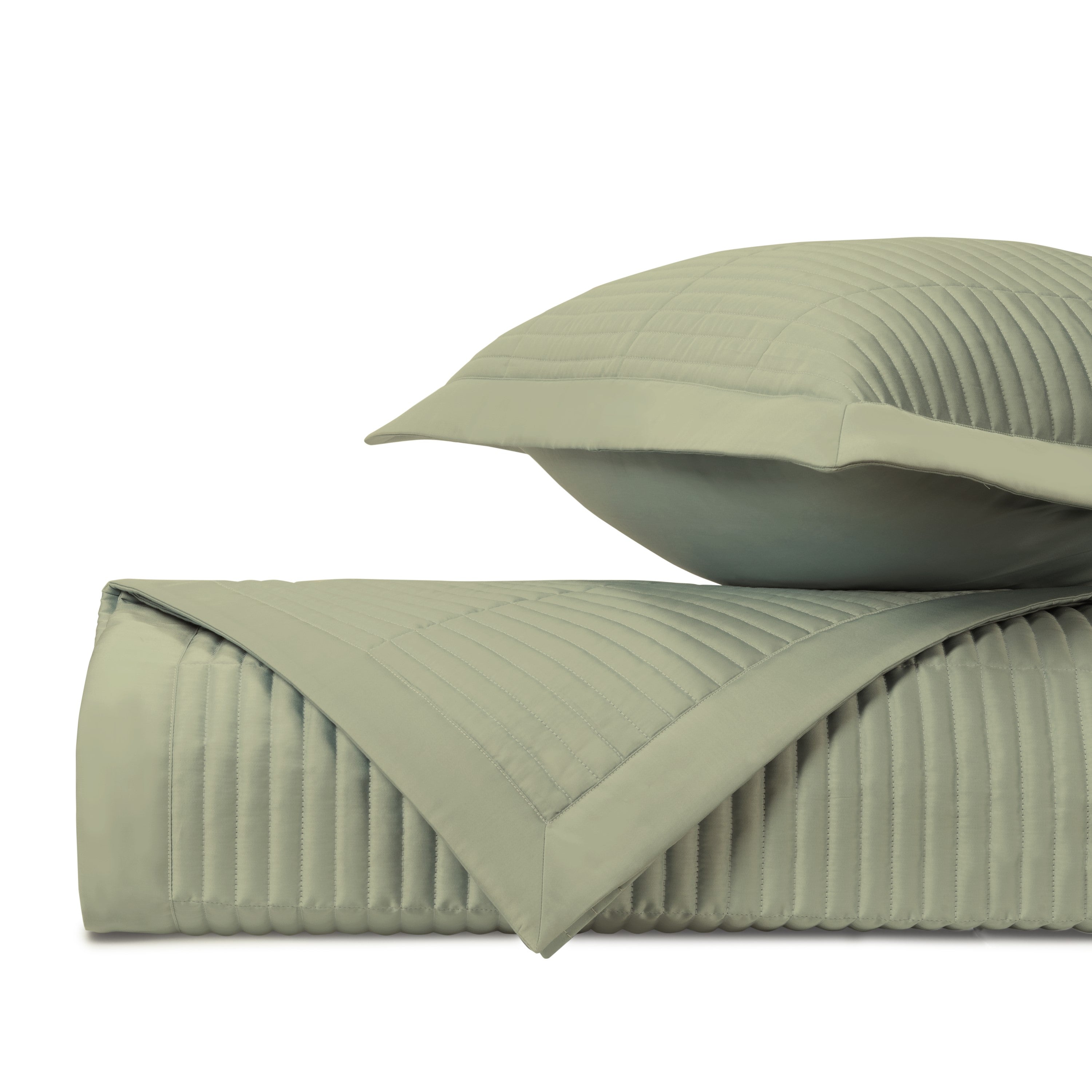 Channel Quilted Coverlet (euro) Set