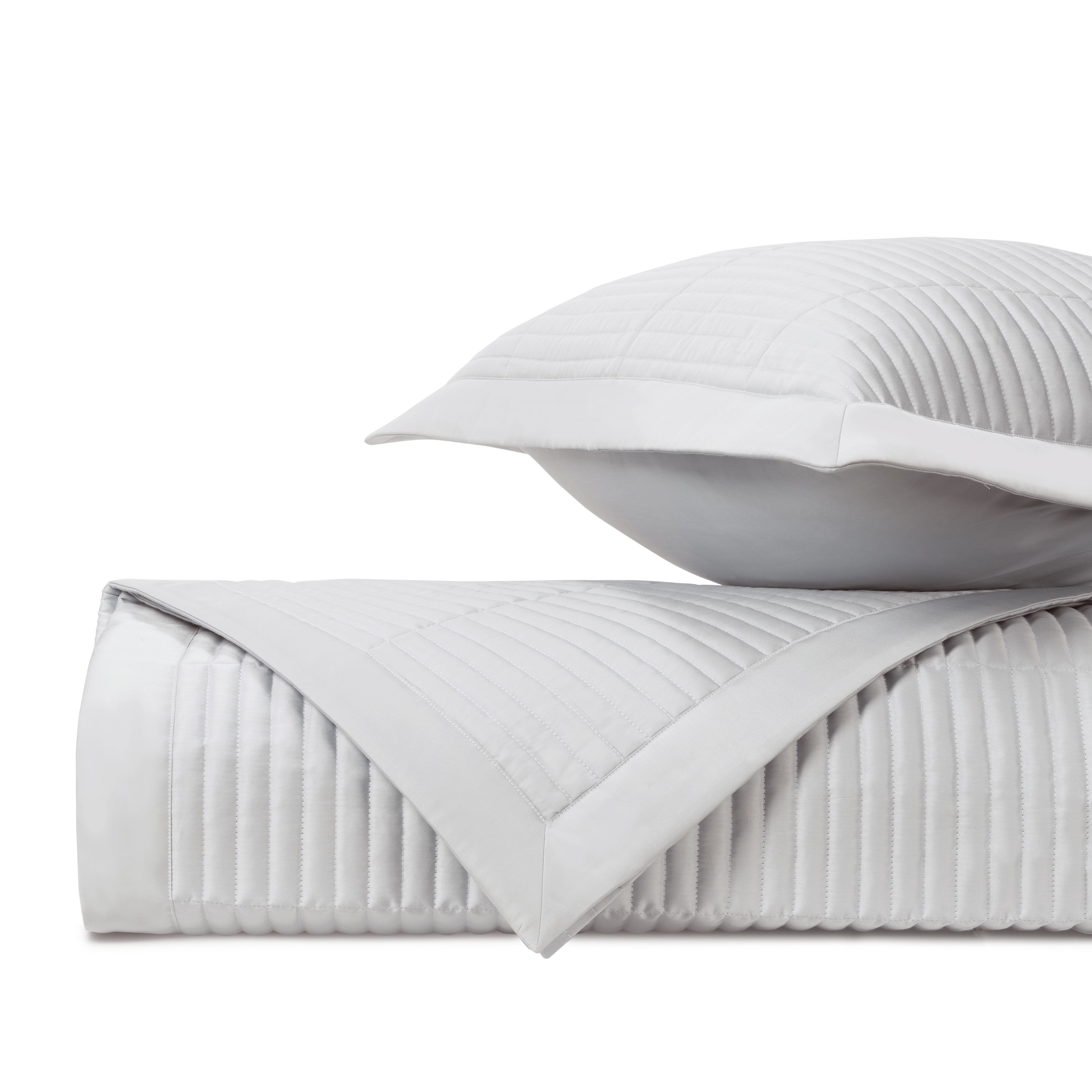 Channel Quilted Coverlet (euro) Set