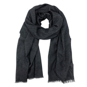 Black Handloom Cashmere Scarf