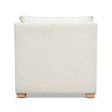 Citadell 38" Upholstered Accent Chair with Lumbar Pillow and Flared Arms