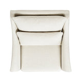 Citadell 38" Upholstered Accent Chair with Lumbar Pillow and Flared Arms