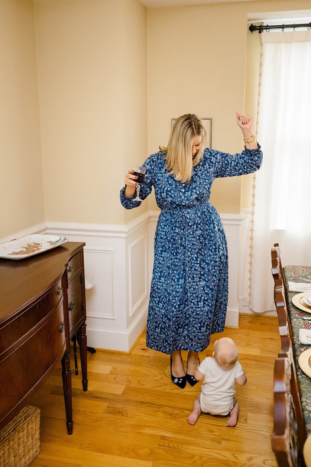 The Savana Midi Dress In Winter Blossom | Includes Plus Size