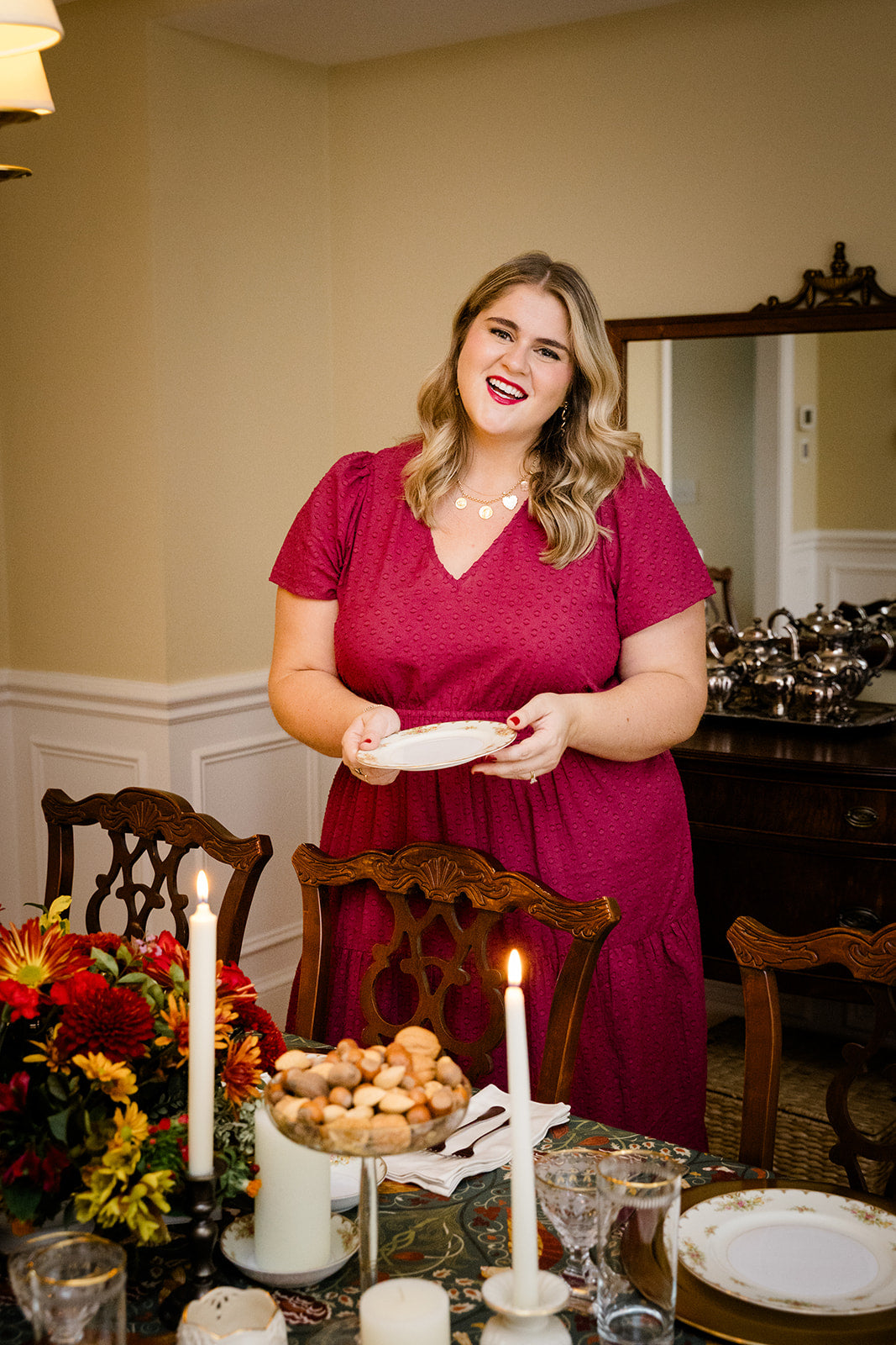 The Sarah Maxi Dress In Sugar Plum Dobby | Includes Plus Size