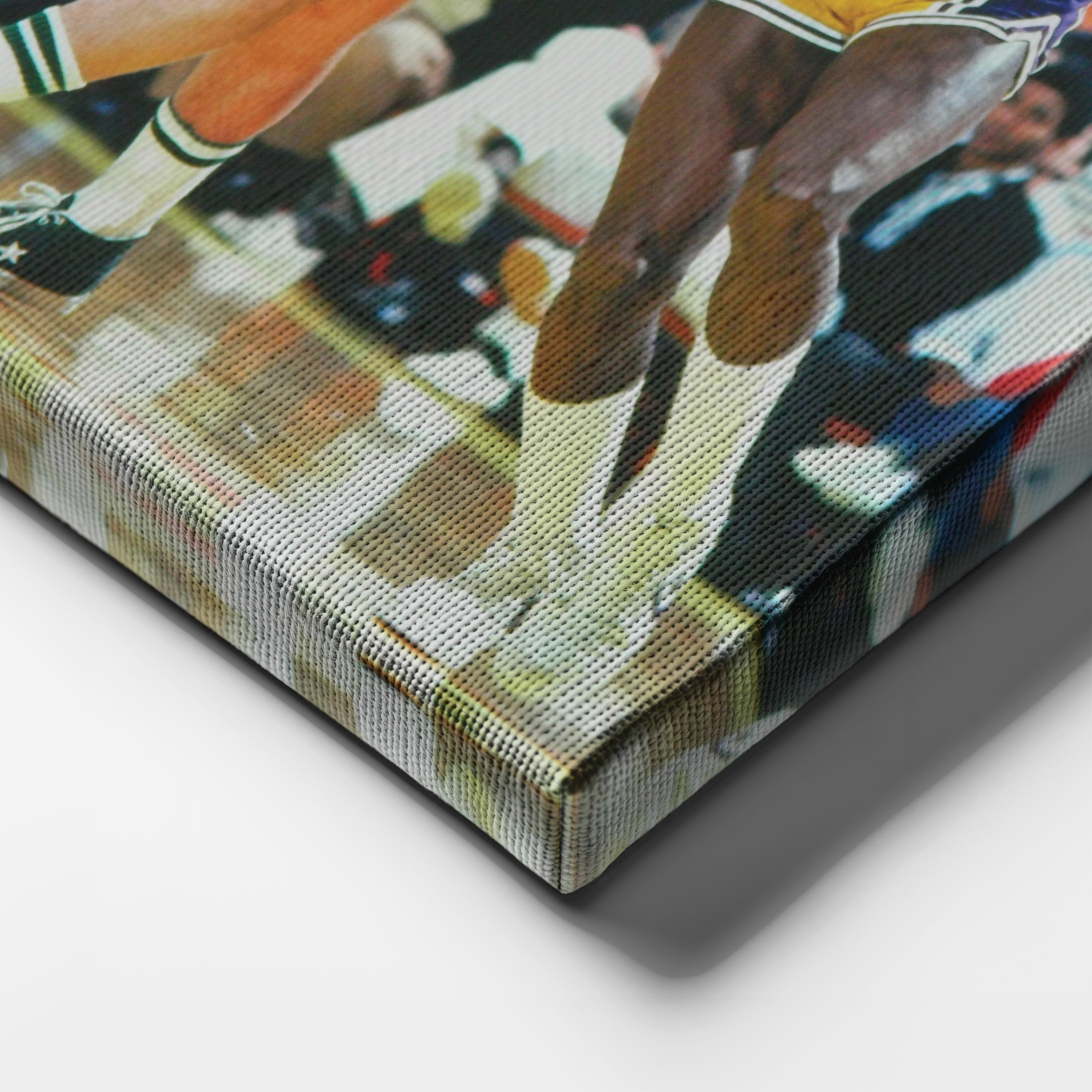 Larry Bird & Magic Johnson Canvas Lakers vs. Celtics Wall Art Print