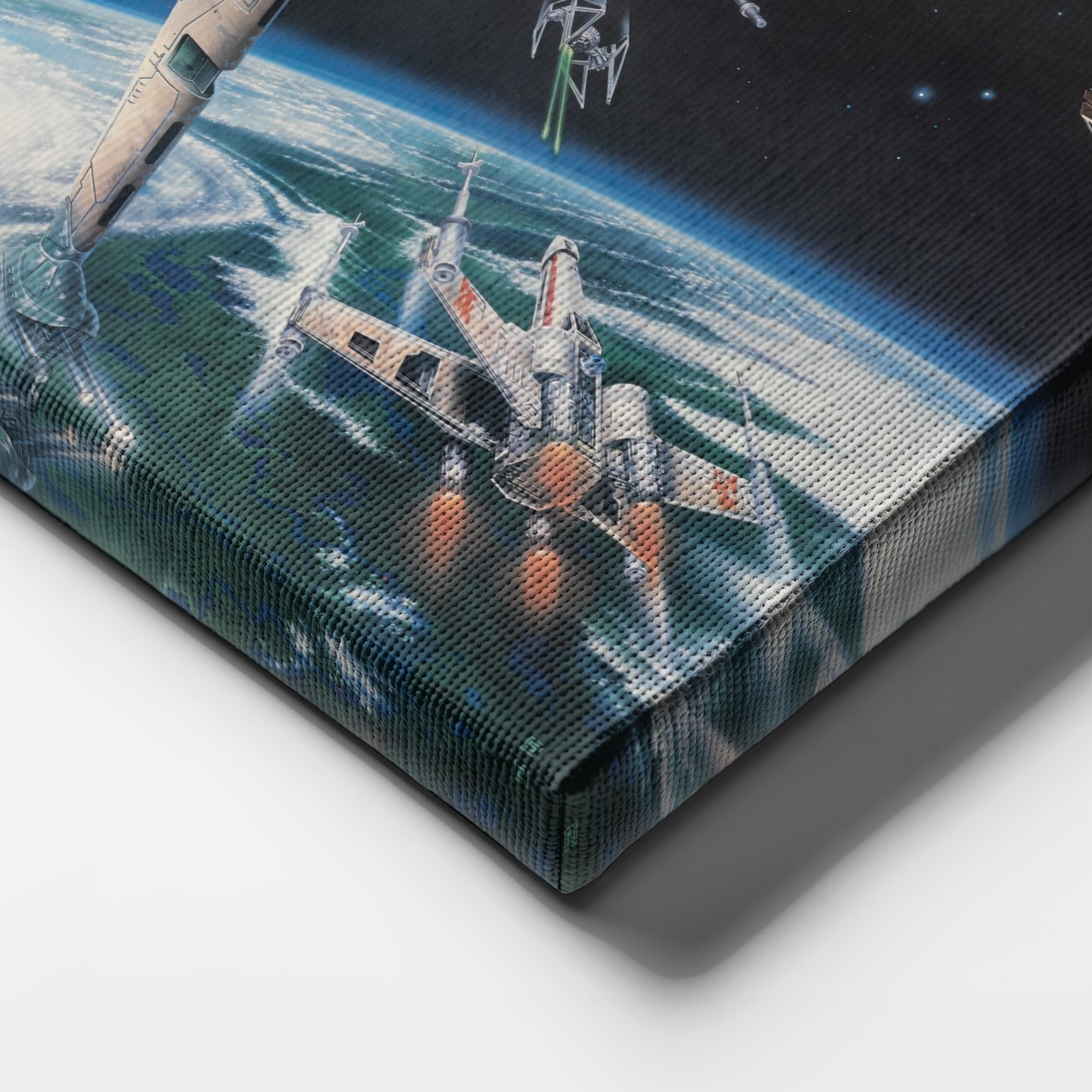Death Star, Star Destroyer, Battle, Tie Interceptor Canvas Wall Art Decor Star Wars™ Epic Art
