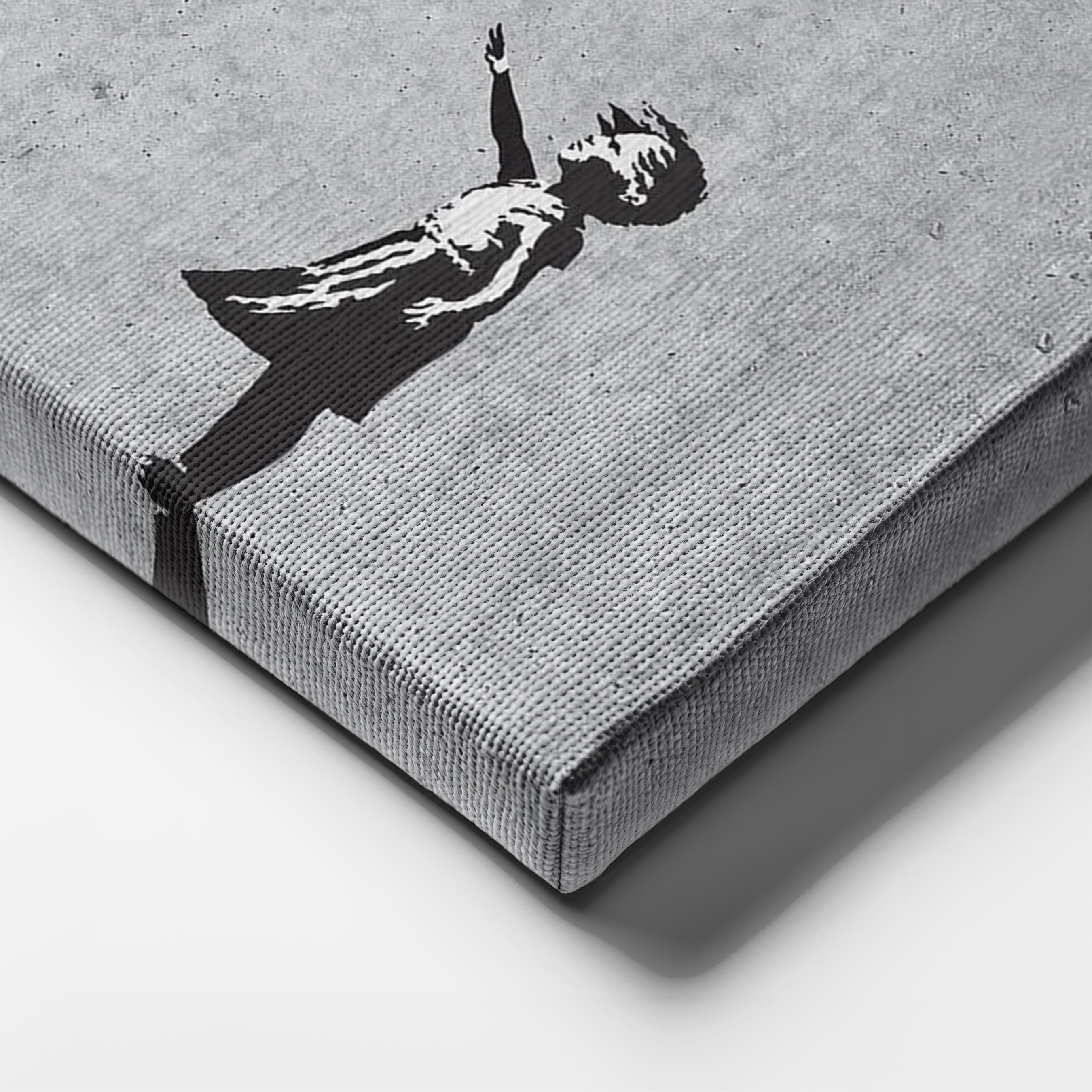 Michael Jordan Banksy Balloon Girl Canvas Art - Nba Street Art Decor