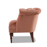 Comforts Upholstered Accent Chair with Recessed Arms and Barrel Design