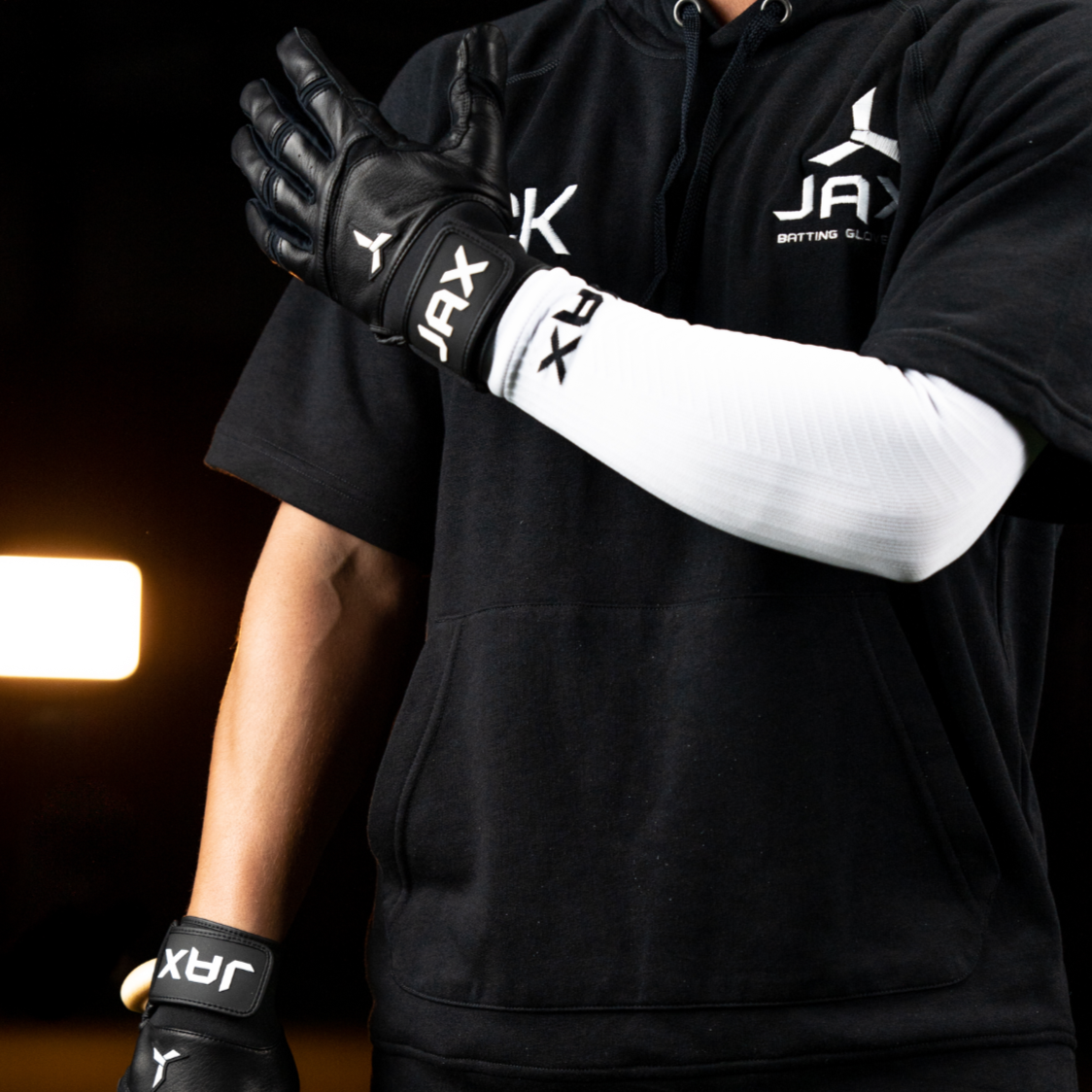 Onyx Black Pro Cuff Batting Gloves