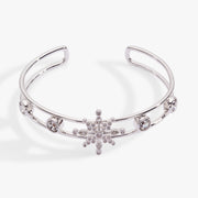 Crystal Snowflake Cuff Bracelet