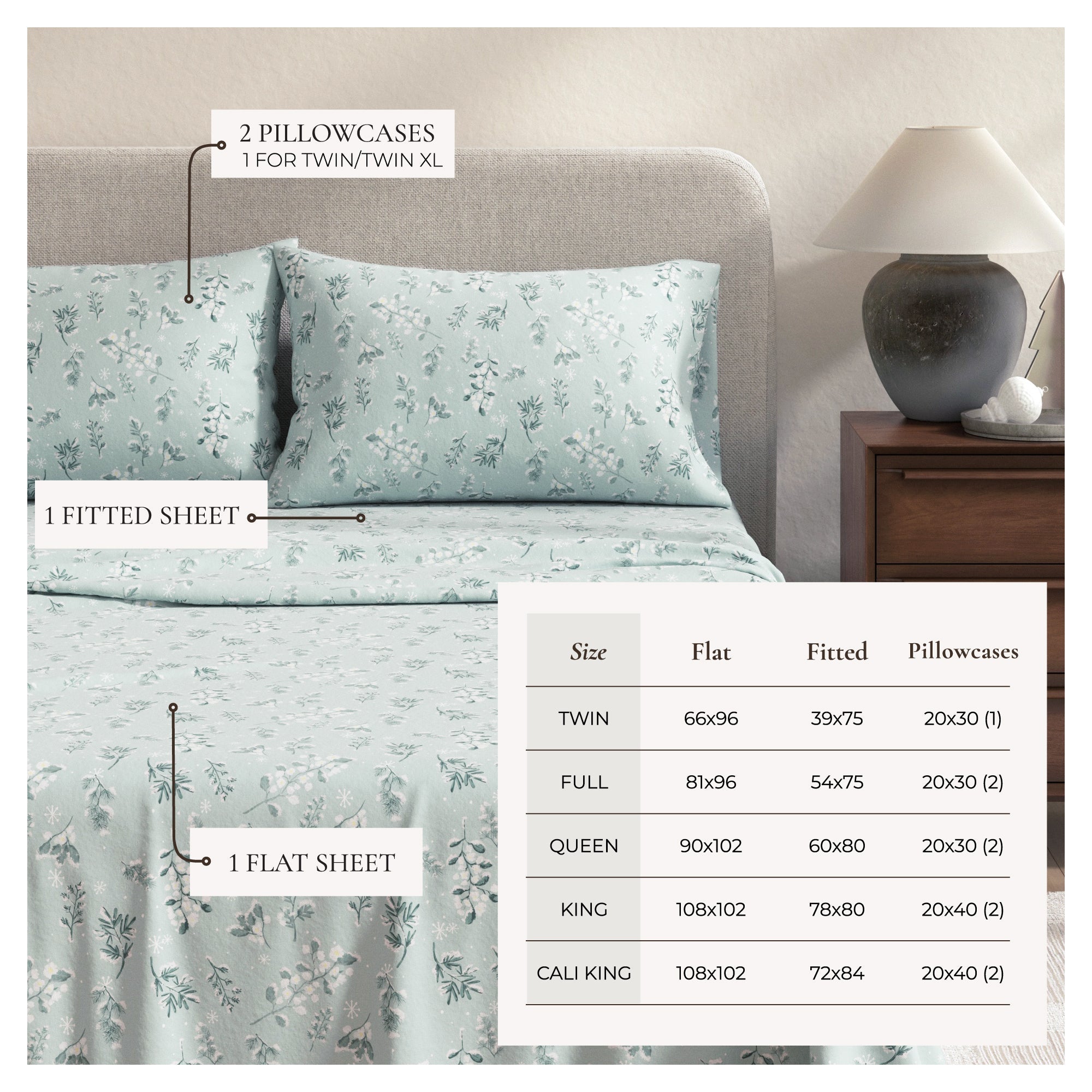 Turkish Cotton Flannel Sheet - Belle Collection