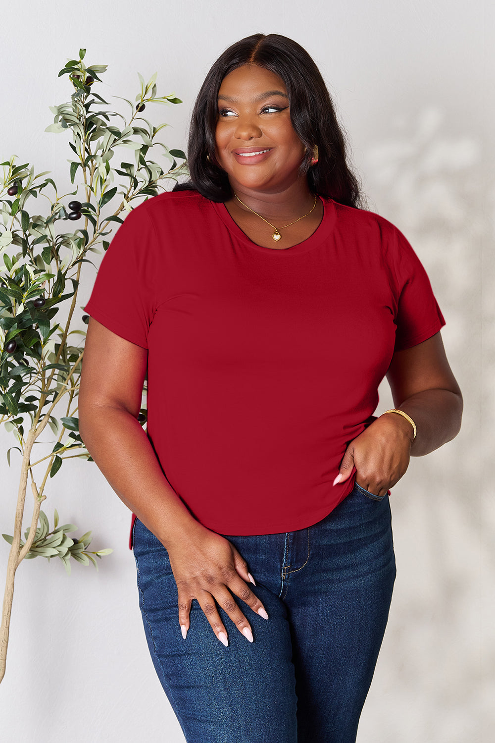 Basic Bae Full Size Round Neck Short Sleeve T-shirt