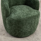 Assortment Upholstered Swivel Barrel Chair with Metal Base