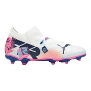 Puma Future 7 Match Volume Up Youth Football White/pink Cleats