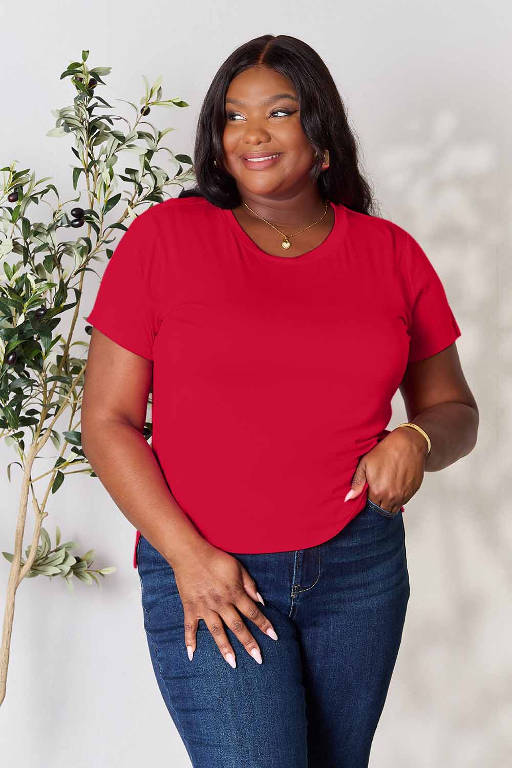 Basic Bae Full Size Round Neck Short Sleeve T-shirt