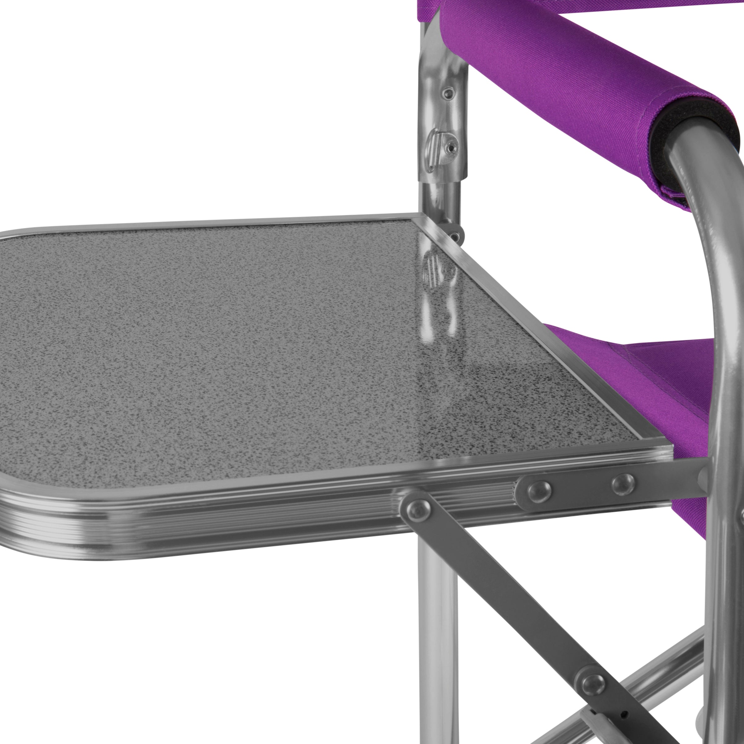 Purple Sports Chair With Side Table