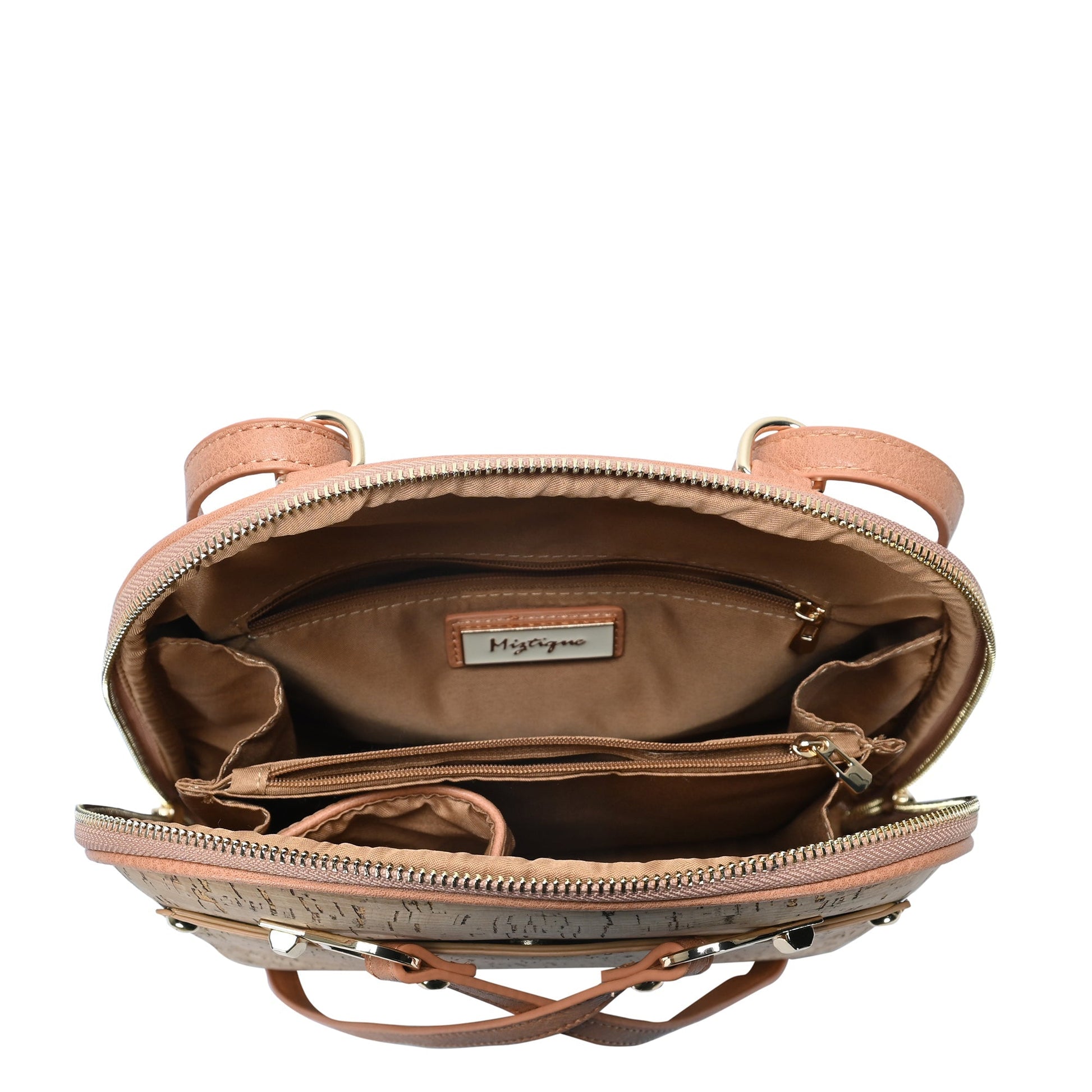 Daisy Cork Convertible Backpack Purse Rust